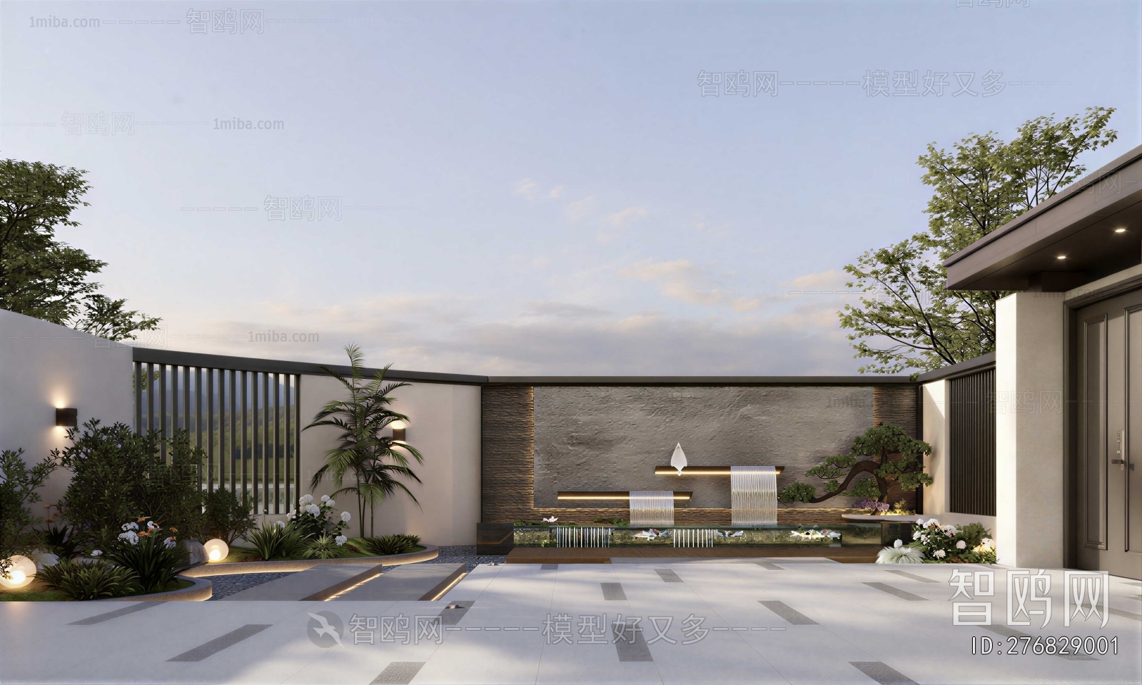 Modern Courtyard/landscape