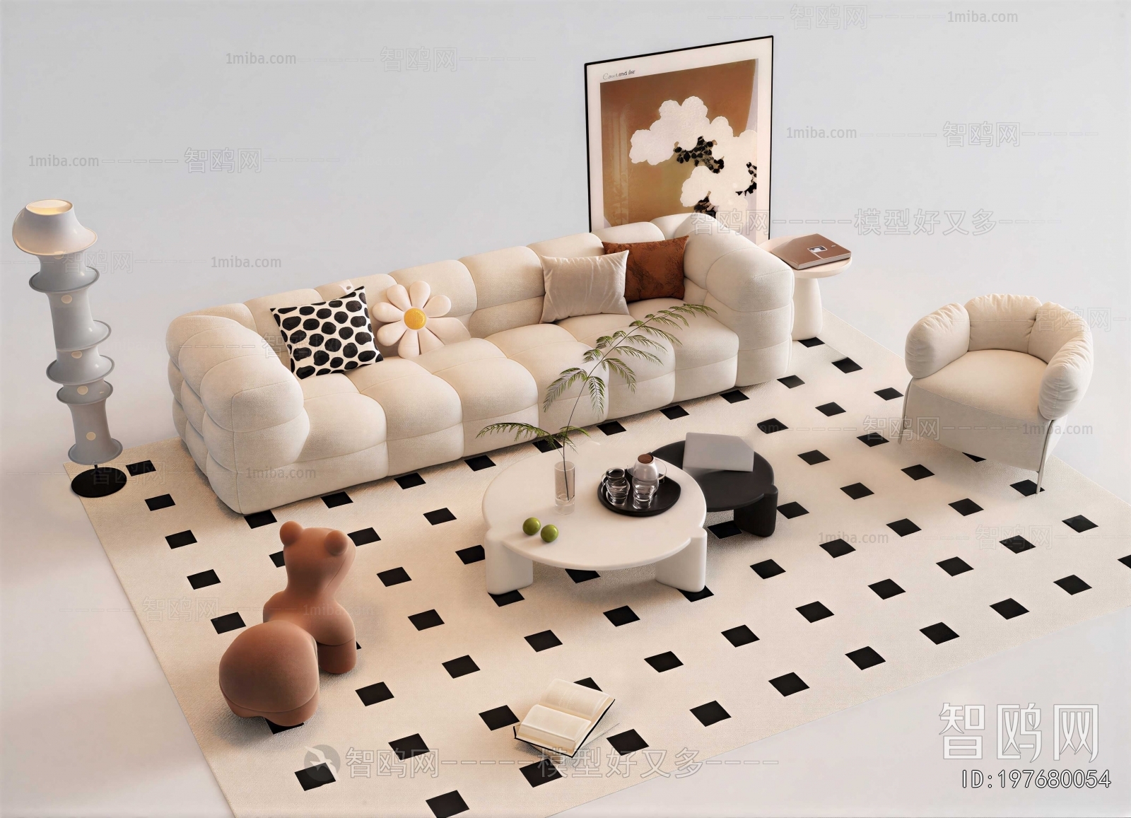 Modern Three-seat Sofa