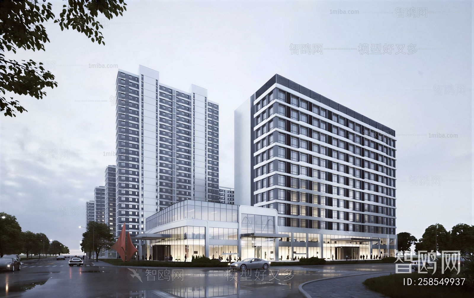 Modern Appearance Of Commercial Building
