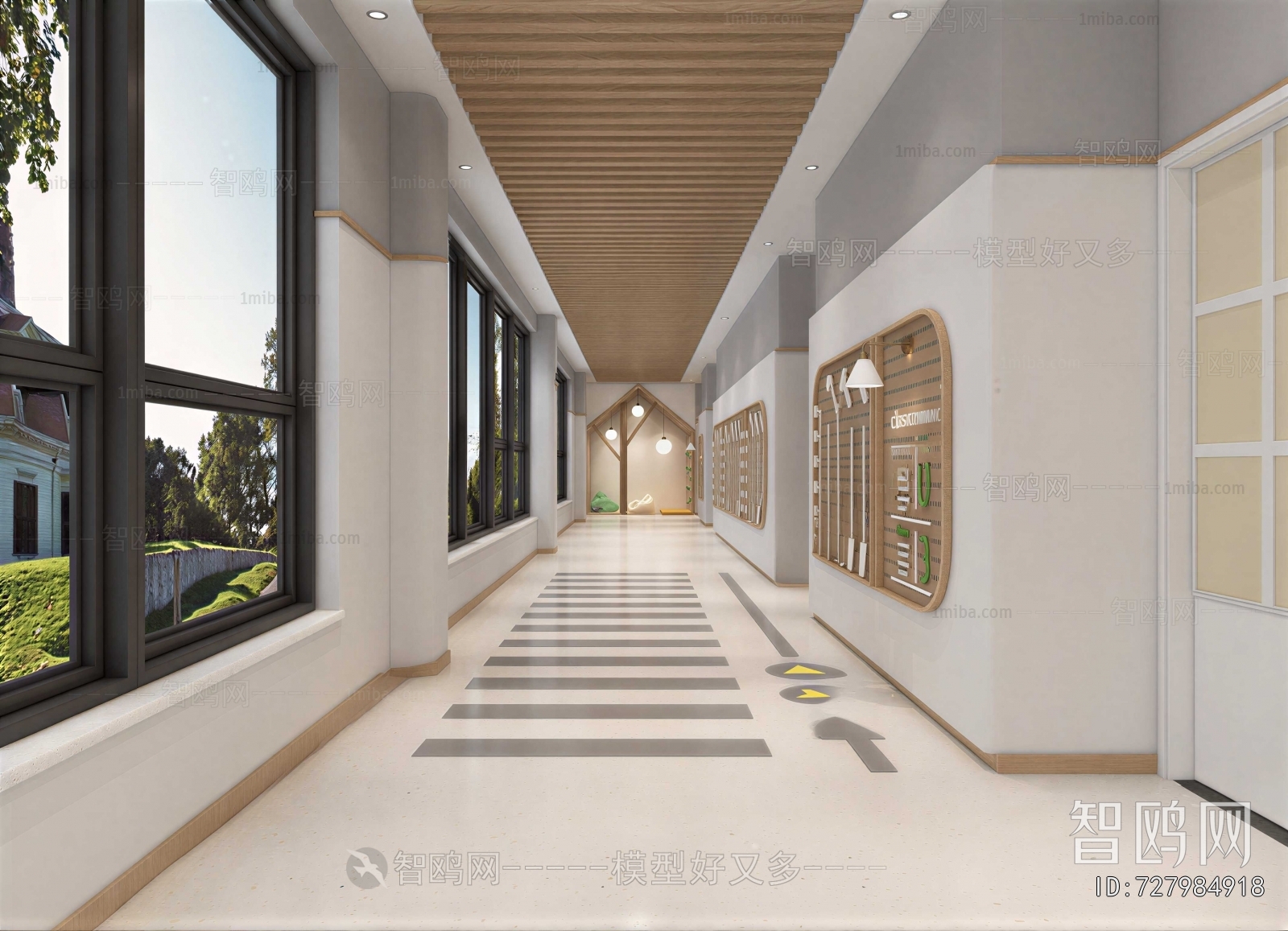 Modern Office Aisle