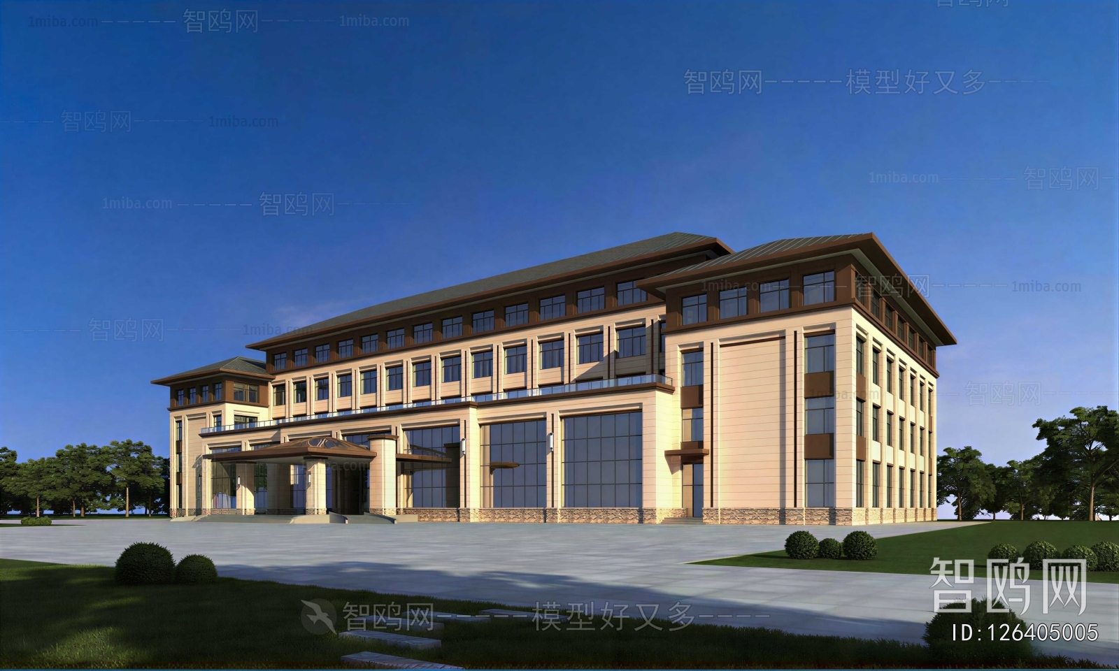 Modern Appearance Of Commercial Building