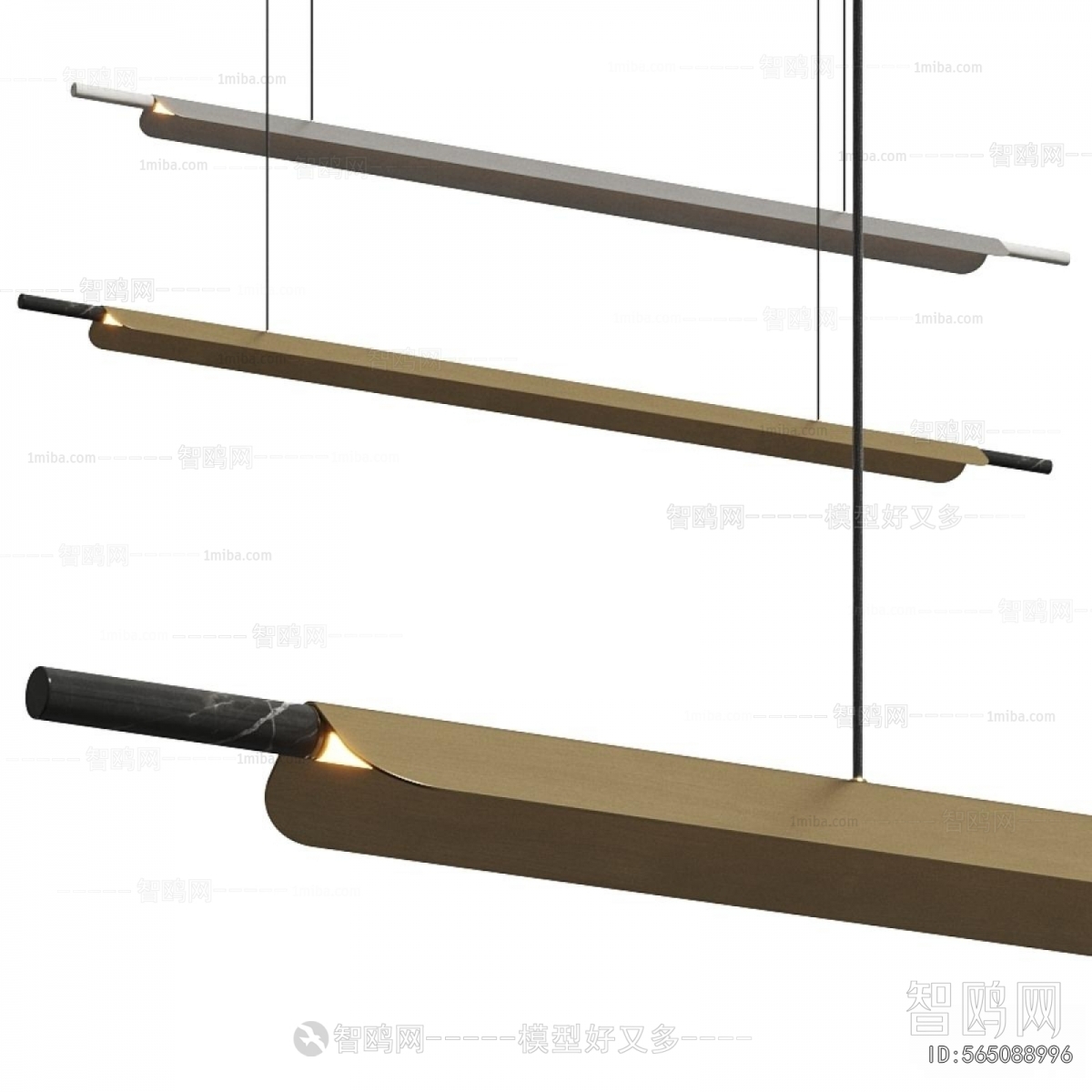 Modern Long Chandelier