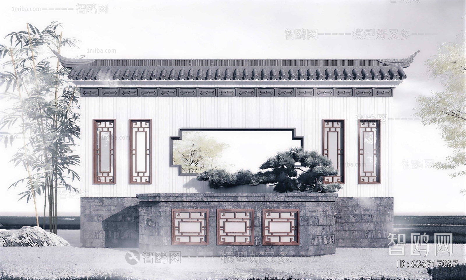 New Chinese Style Courtyard/landscape