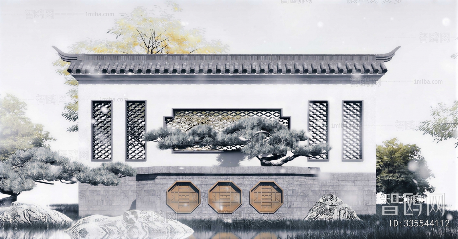 Chinese Style Landscape Wall