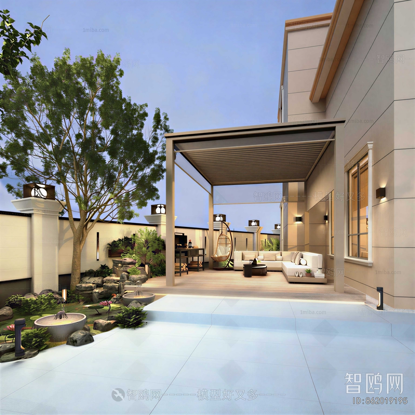 Modern Courtyard/landscape