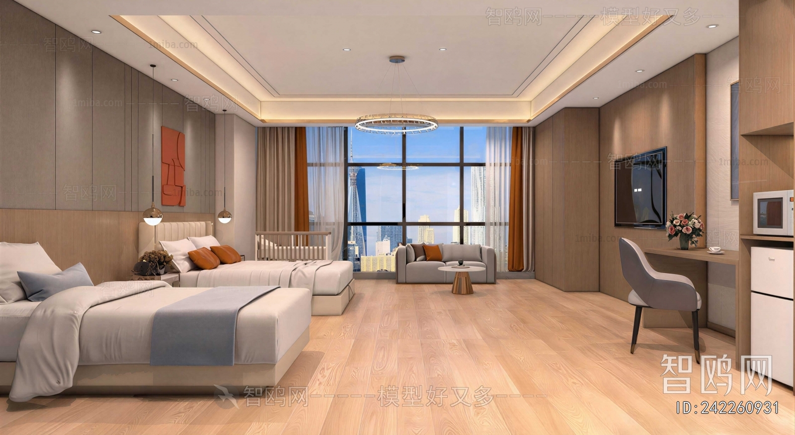 Modern Guest Room