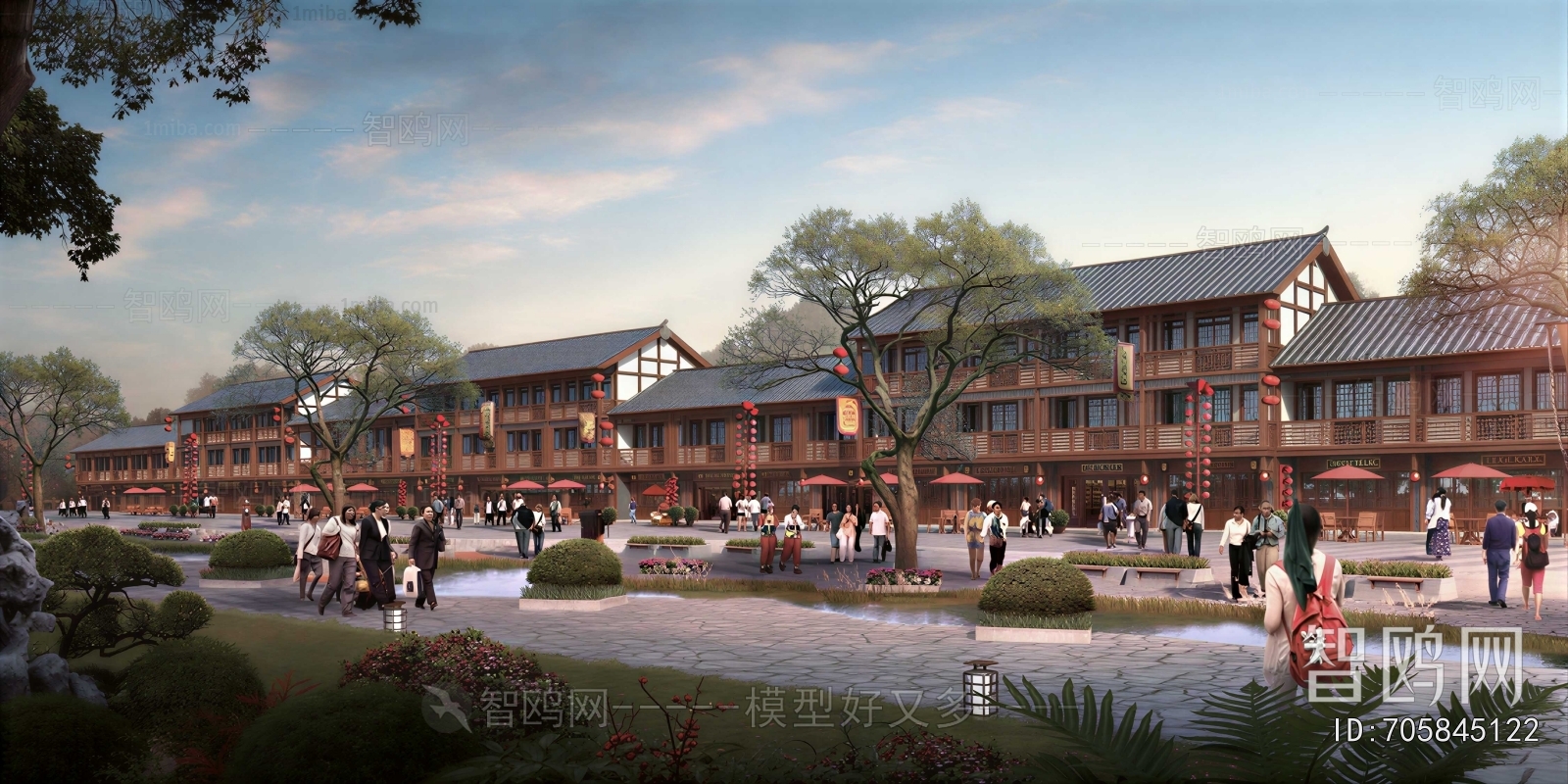 Chinese Style Commercial Street