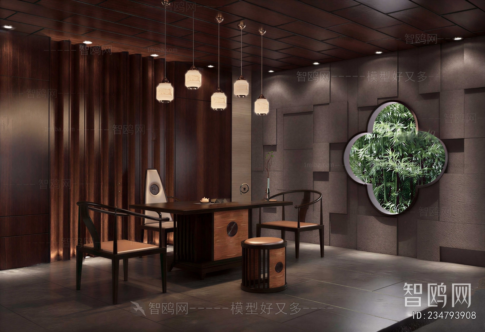 New Chinese Style Teahouse Tea House