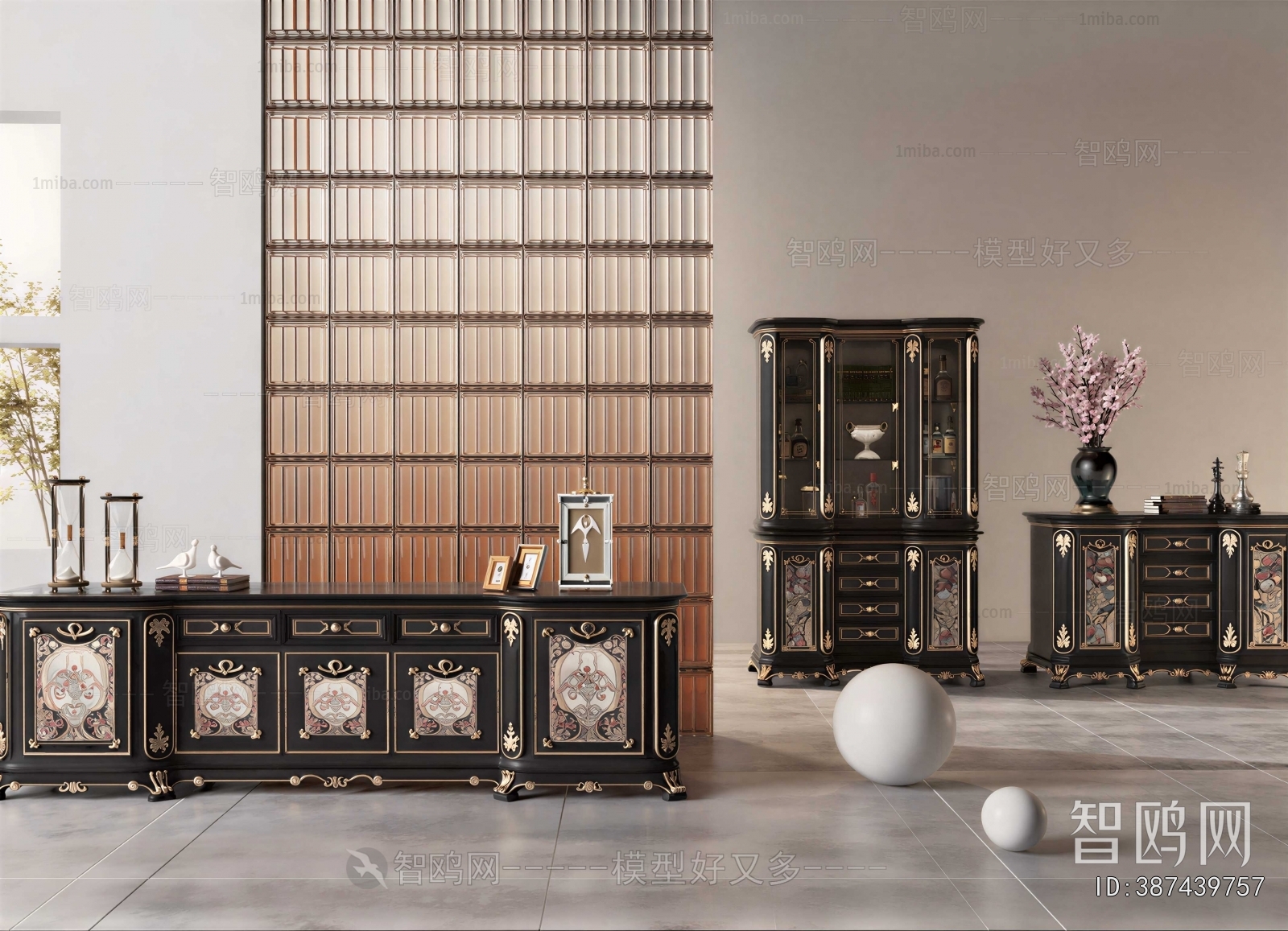 European Style Classical Style Bookcase