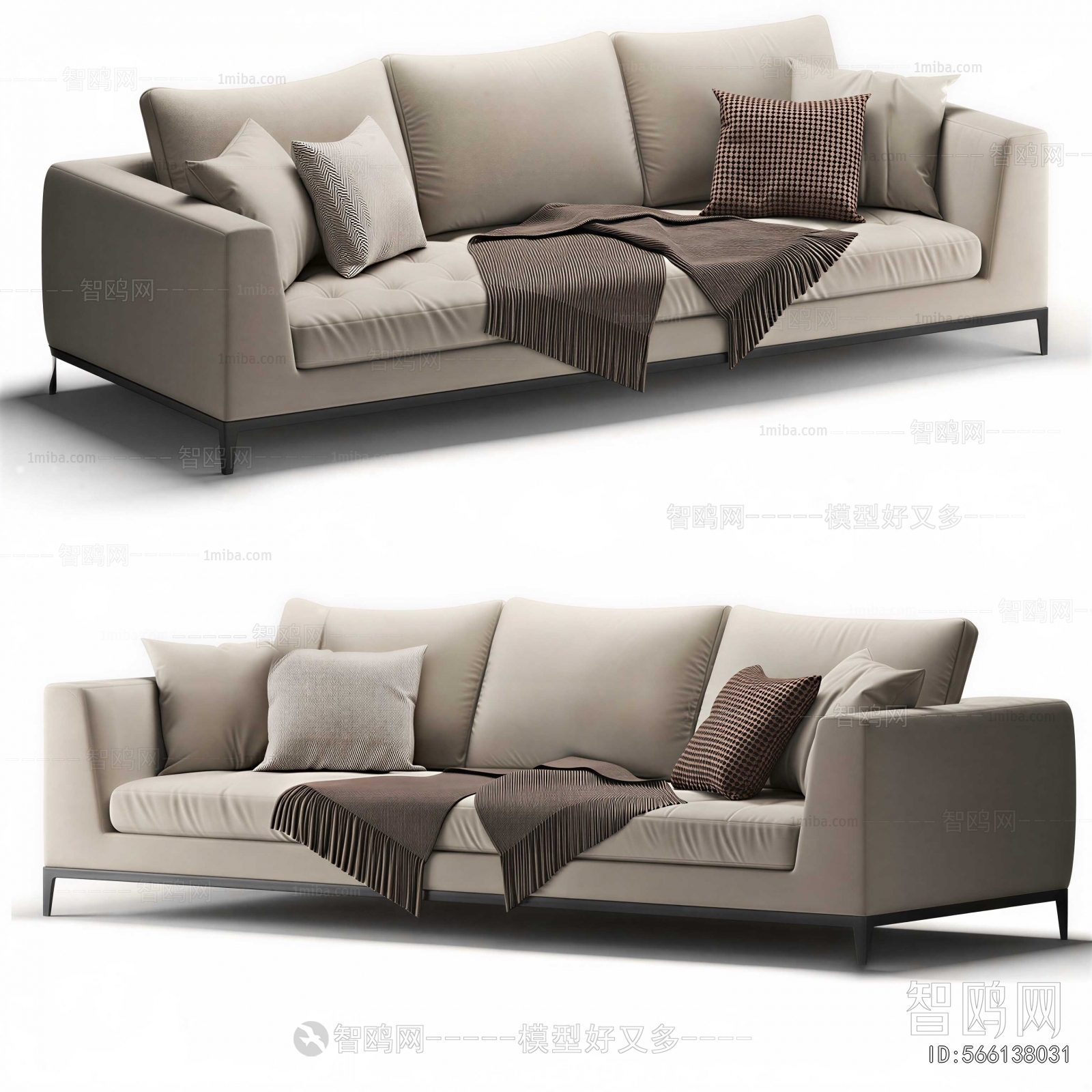 Modern Three-seat Sofa