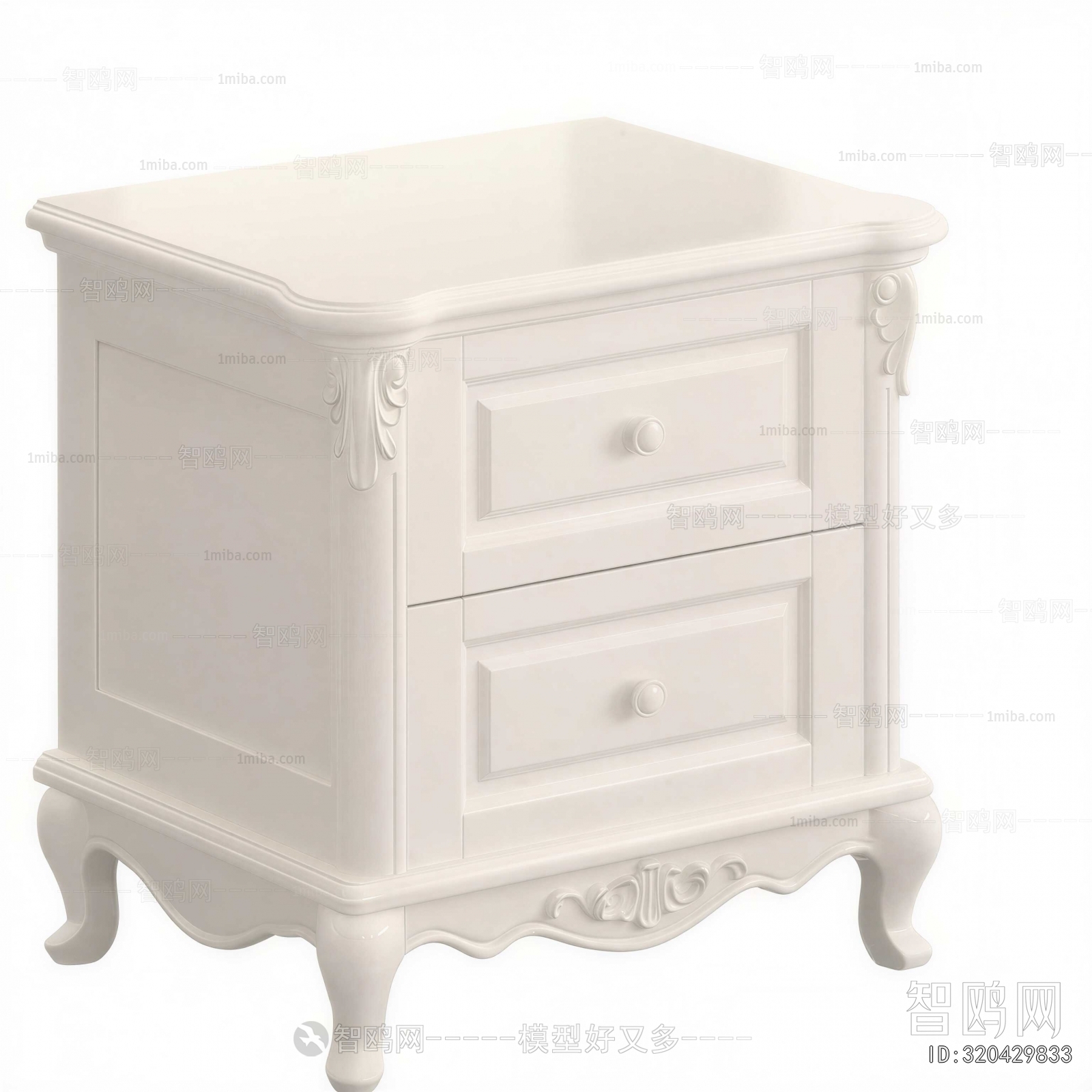 European Style Bedside Cupboard