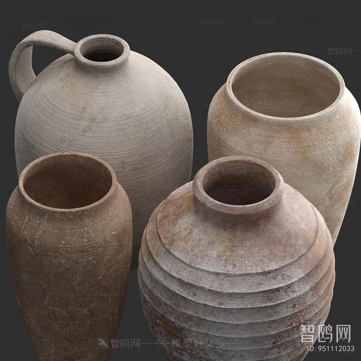 Modern Wabi-sabi Style Clay Pot