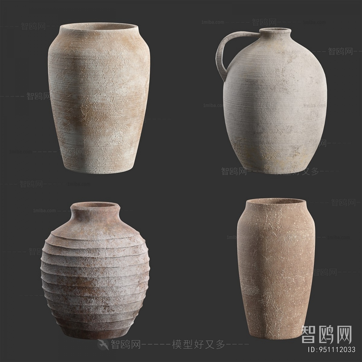Modern Wabi-sabi Style Clay Pot