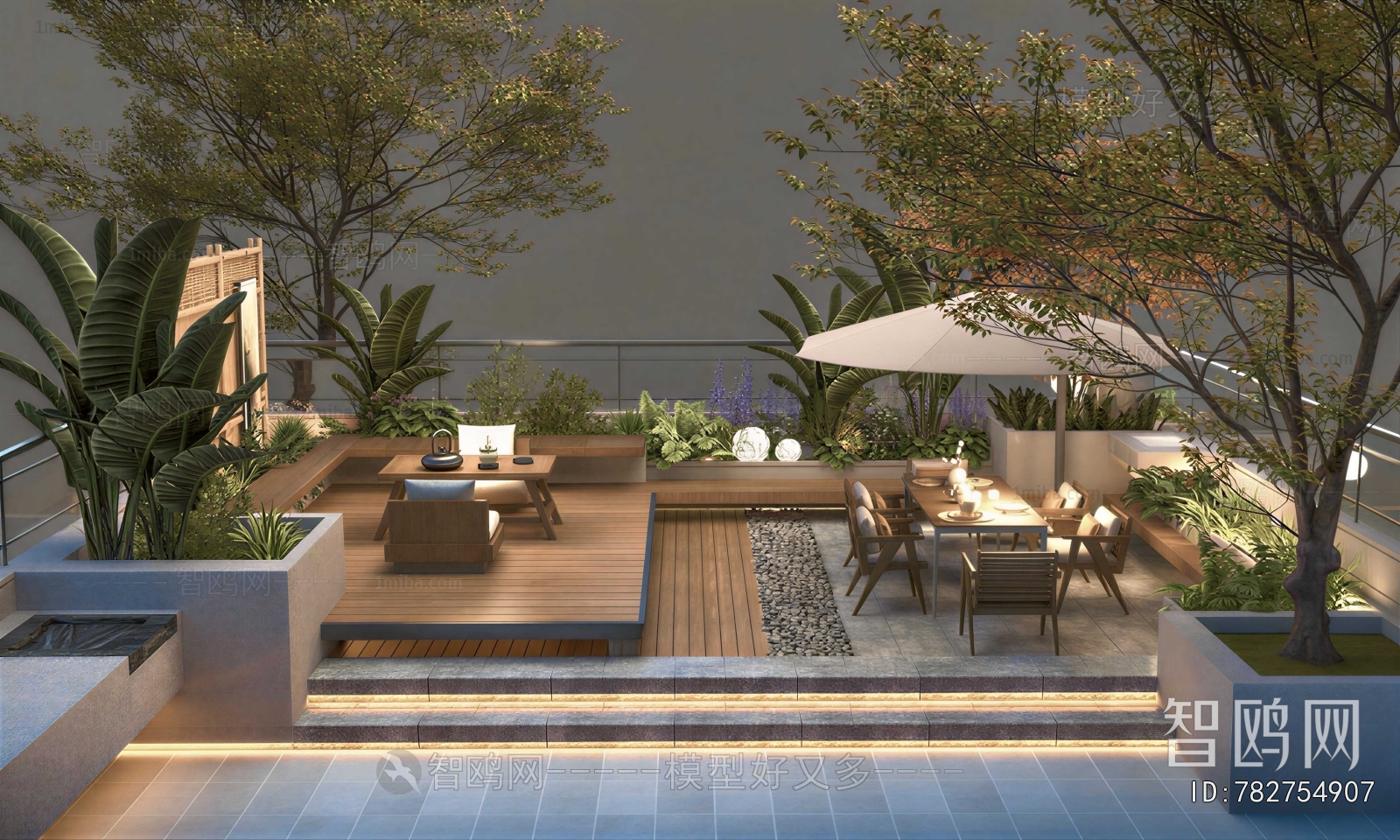 Modern Courtyard/landscape
