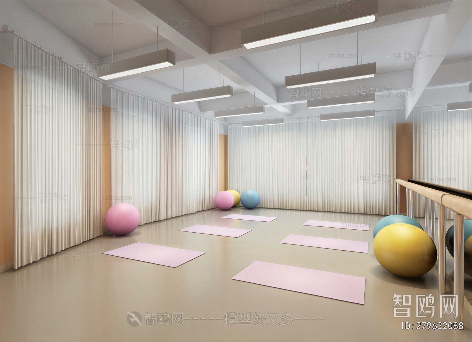 Modern Yoga Room