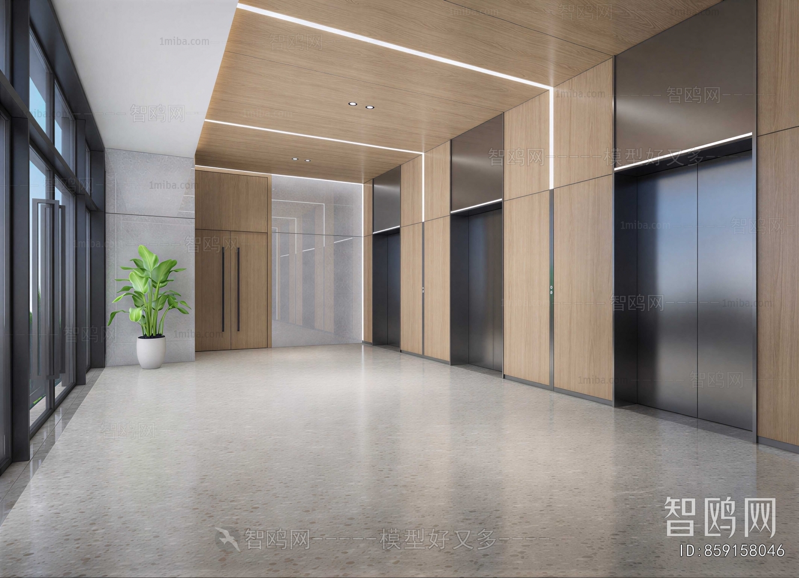 Modern Corridor Elevator Hall