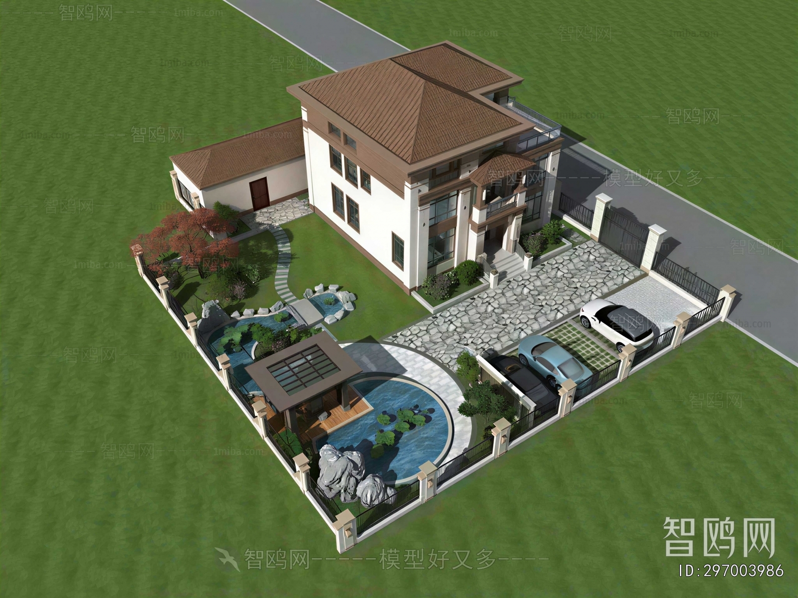 New Chinese Style Courtyard/landscape