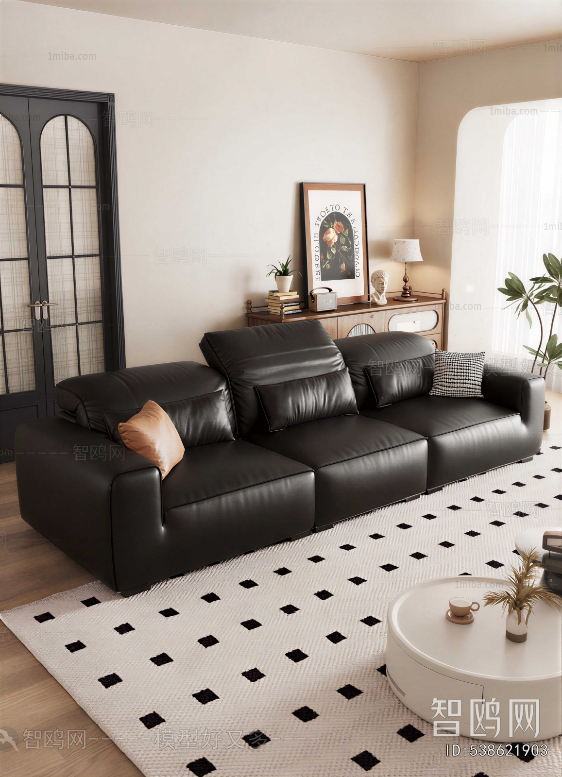 Modern Three-seat Sofa