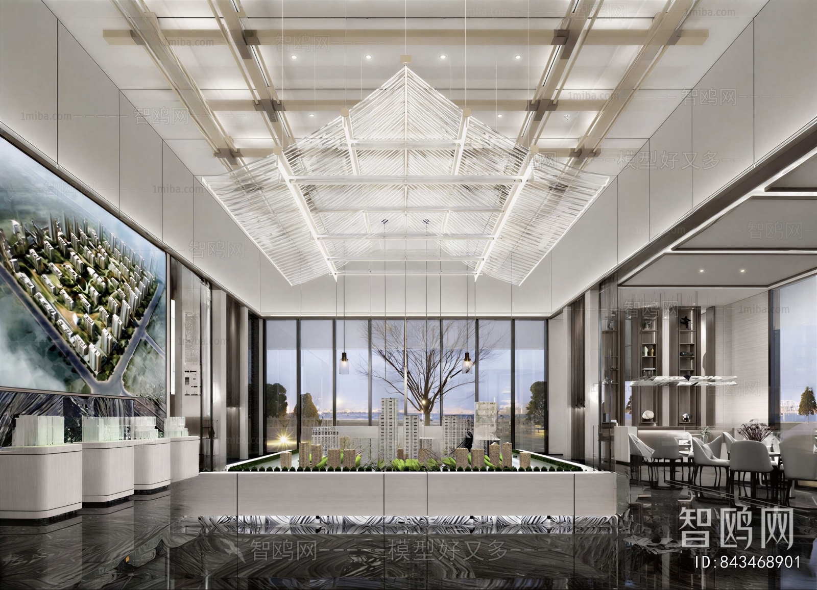 Modern Real Estate Sales Office