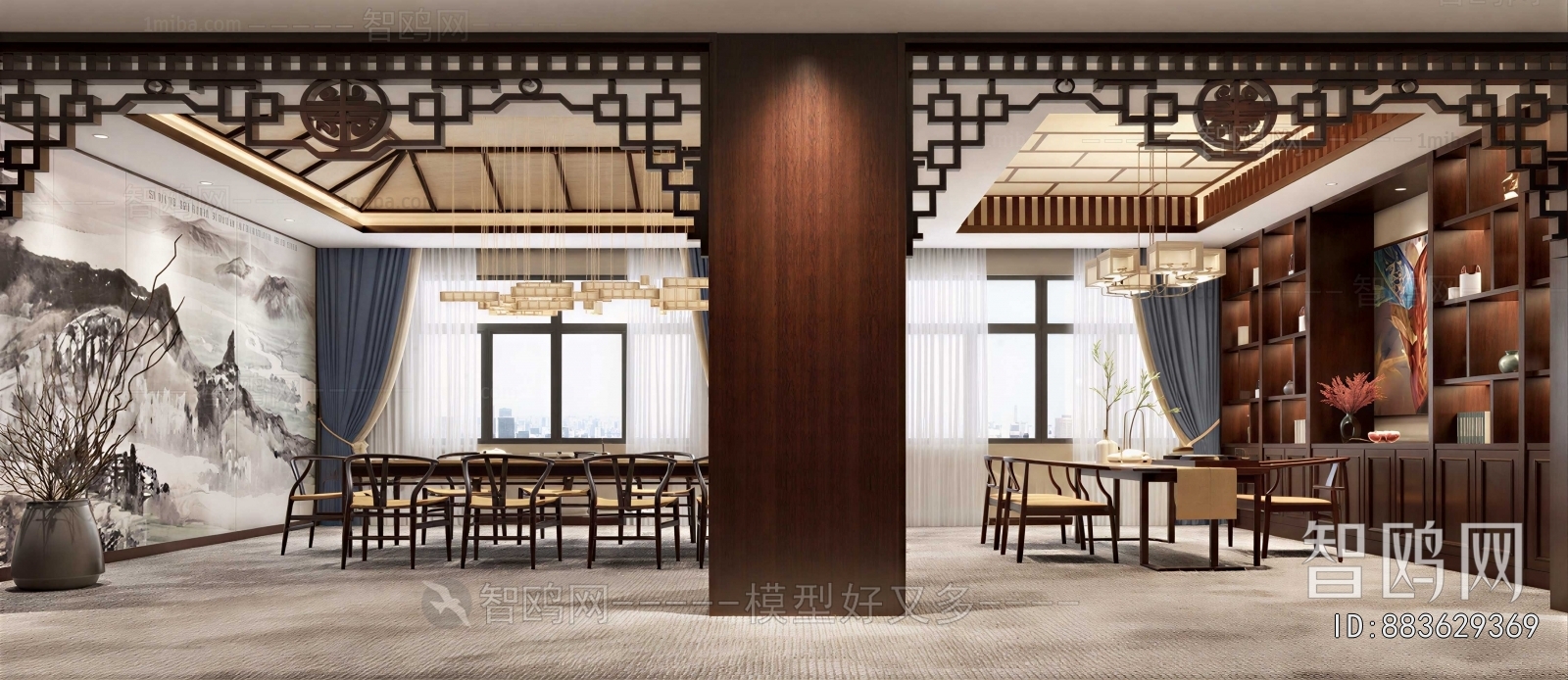 New Chinese Style Dining Room