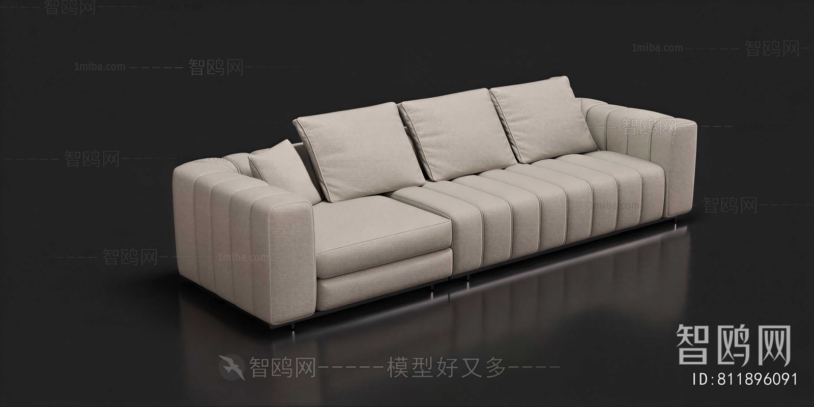 Modern Three-seat Sofa