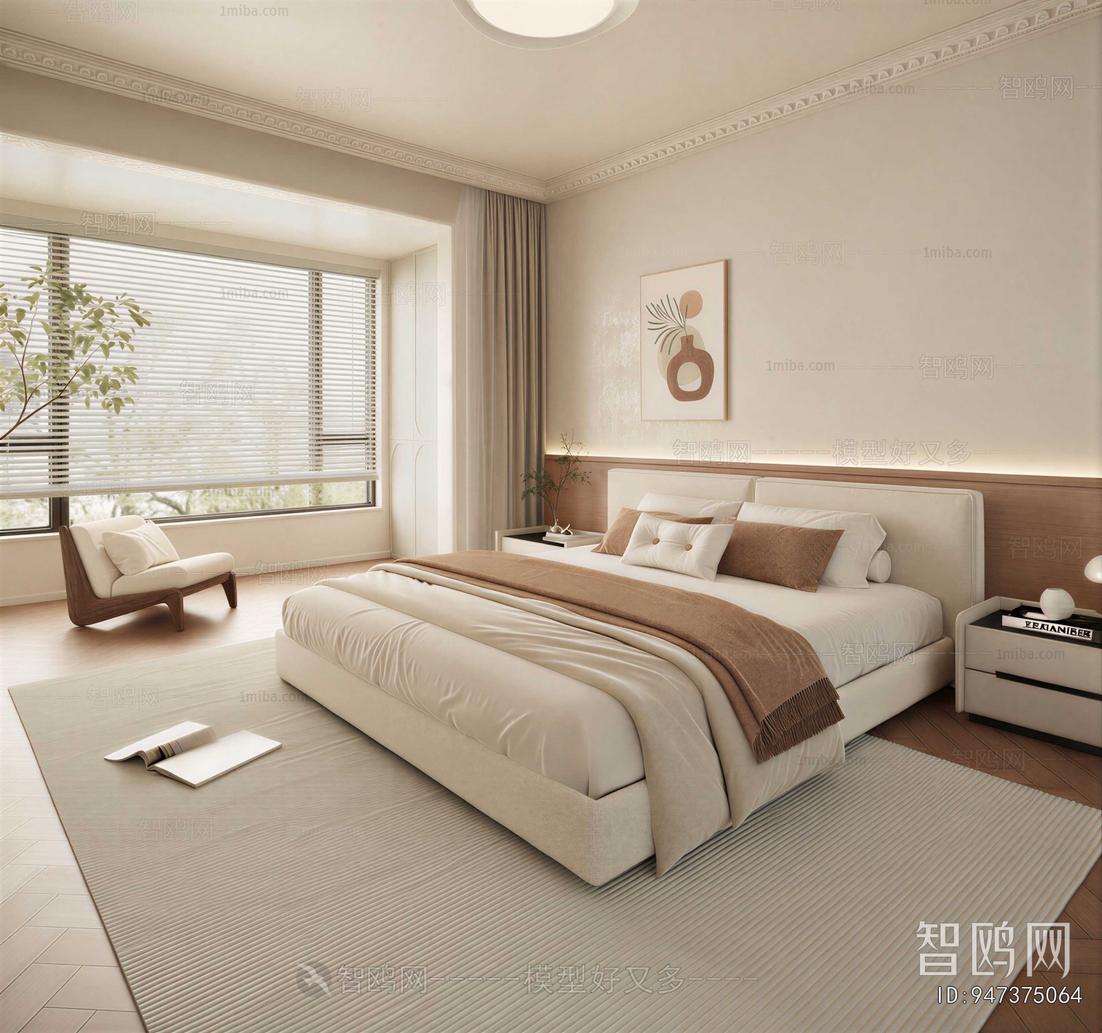 Wabi-sabi Style Bedroom
