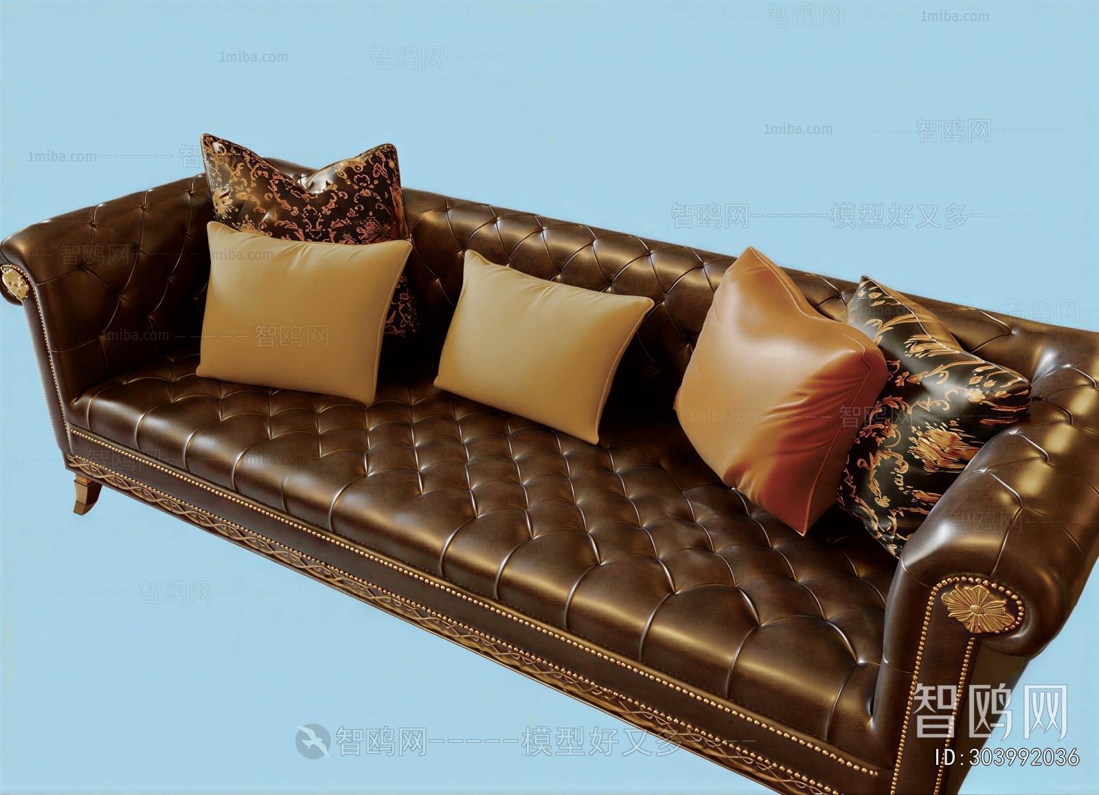 European Style Three-seat Sofa