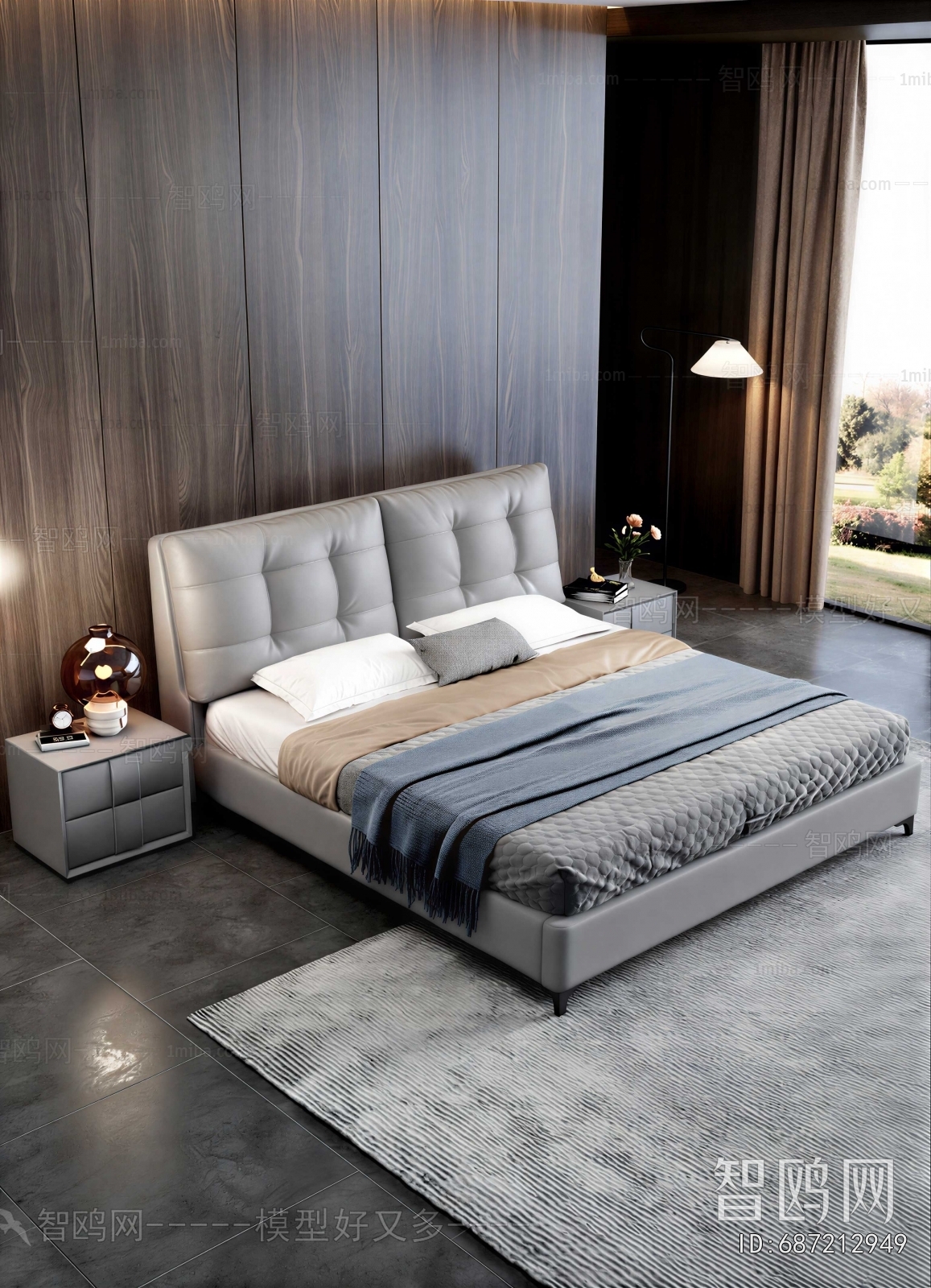Modern Double Bed