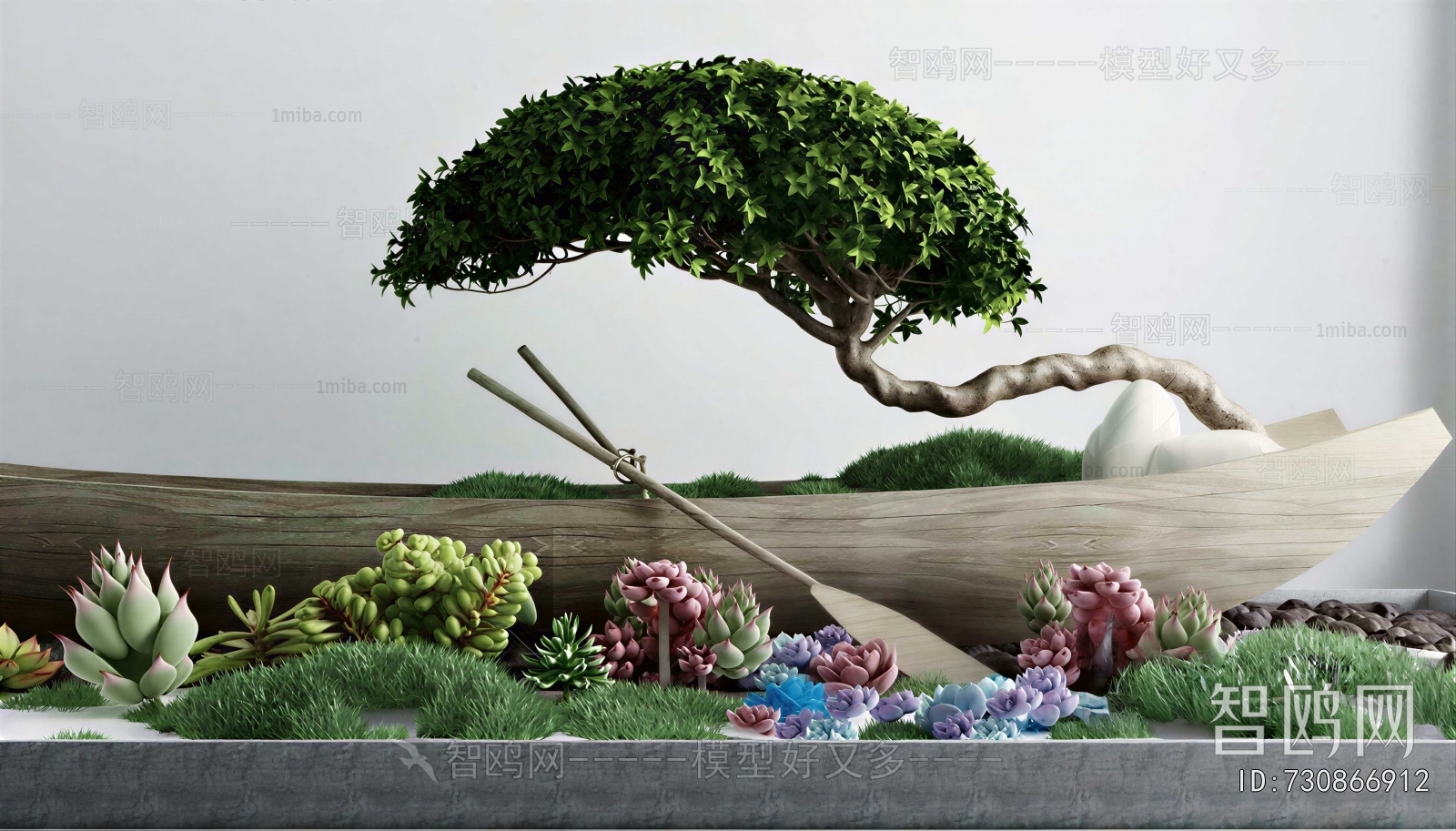 New Chinese Style Plant Landscaping