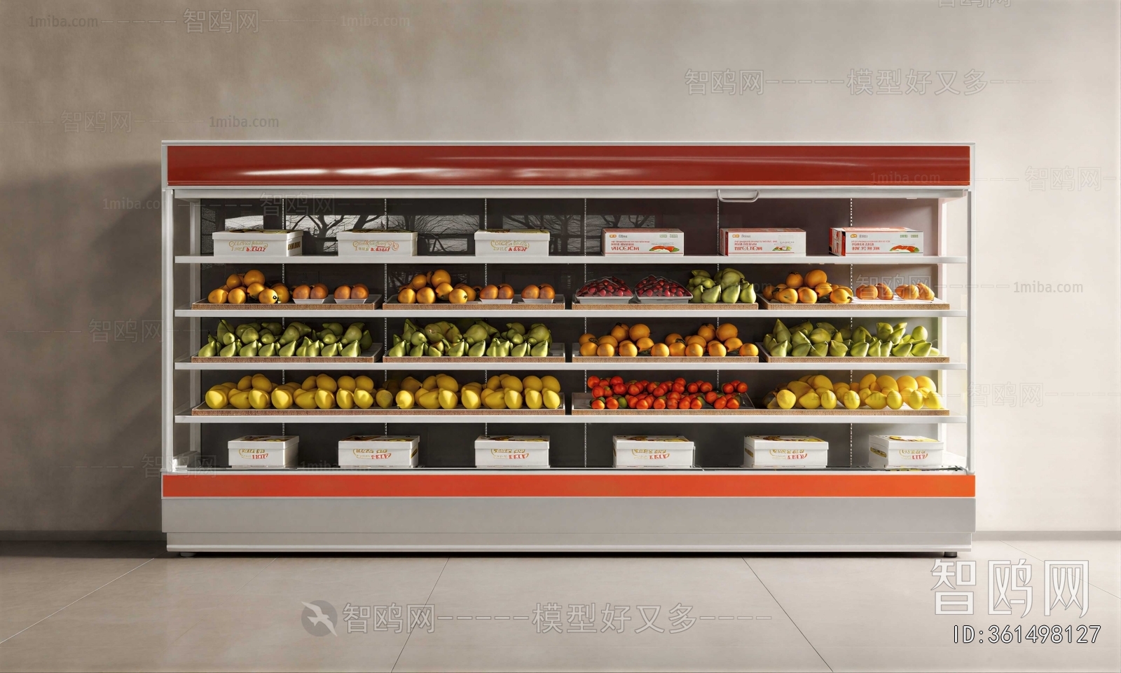Modern Supermarket Shelf