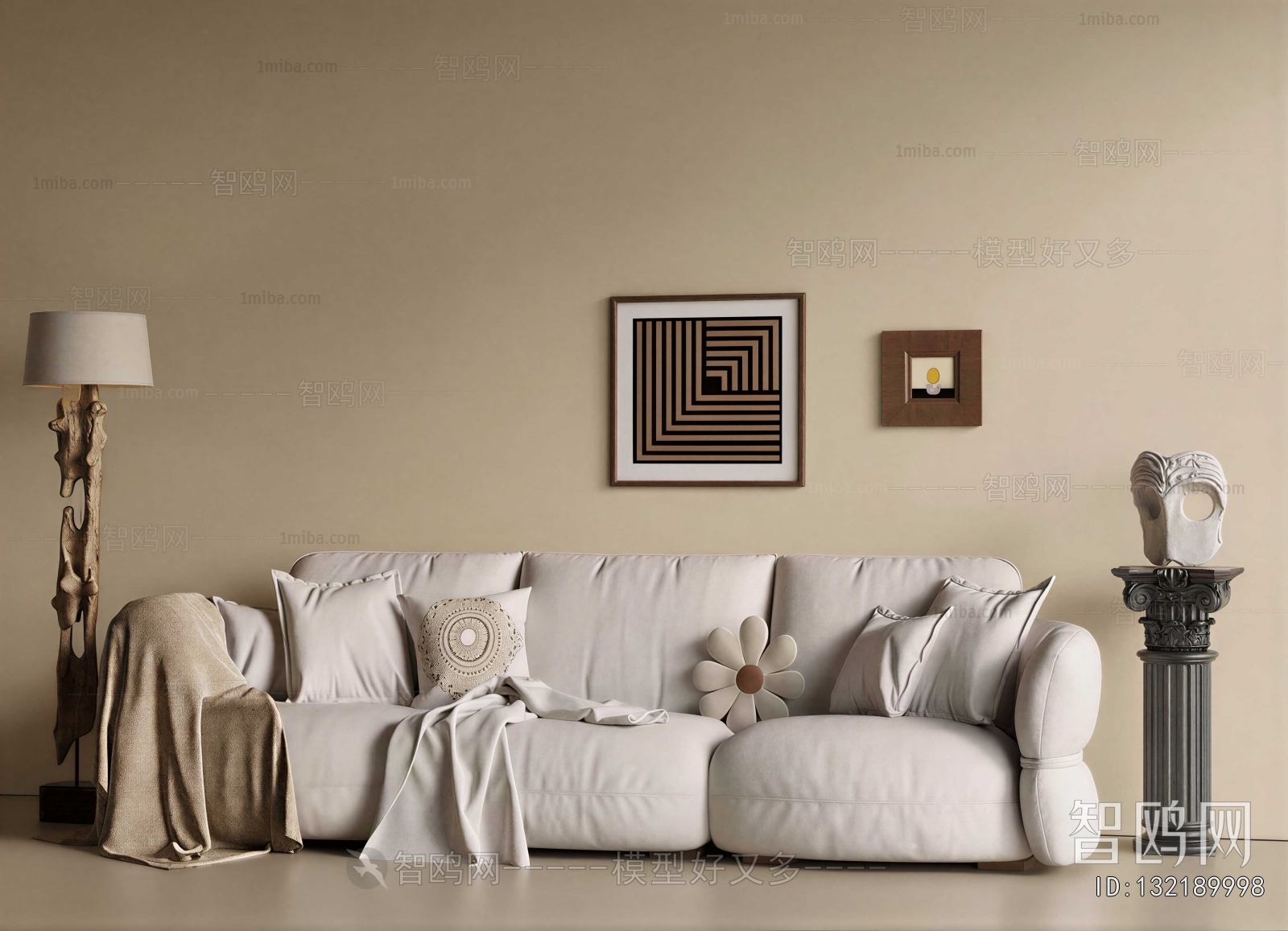Modern Three-seat Sofa