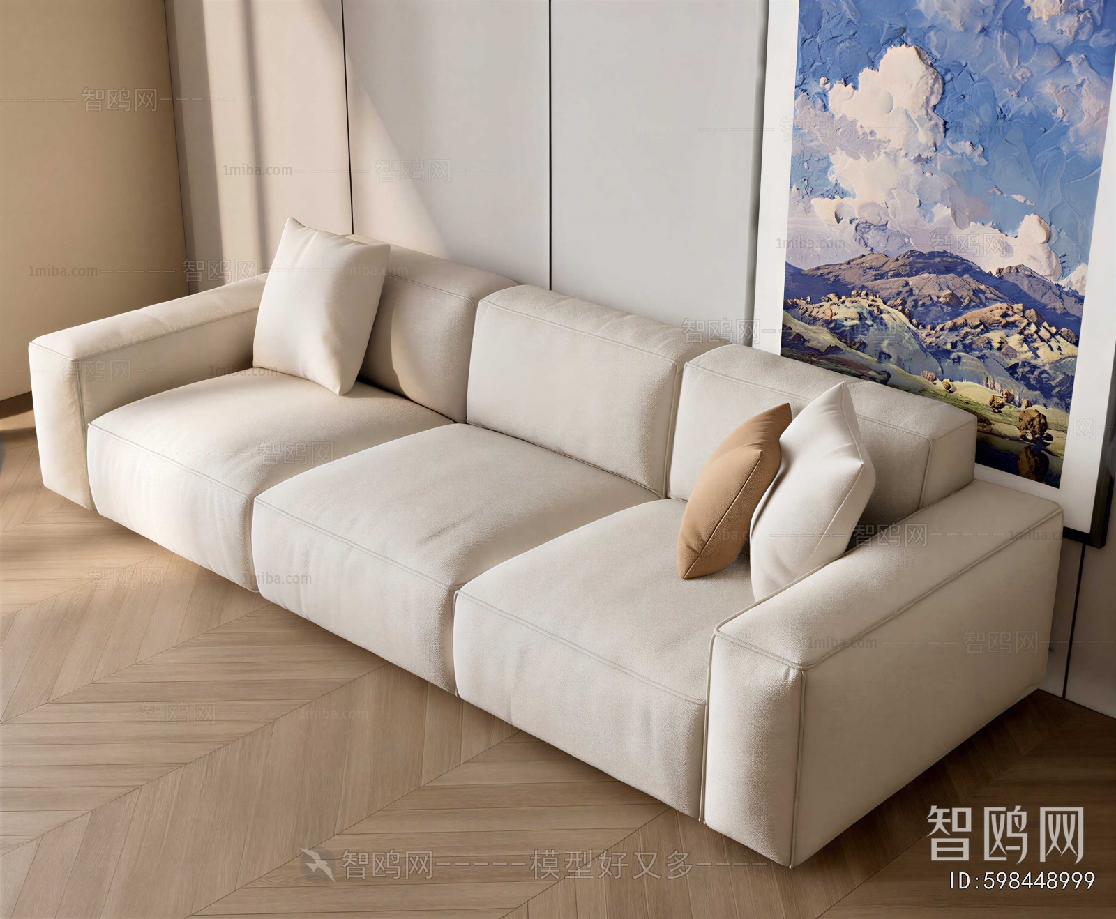 Modern Three-seat Sofa