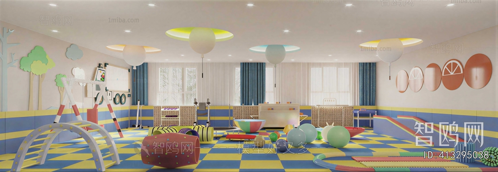 Modern Children's Room Activity Room