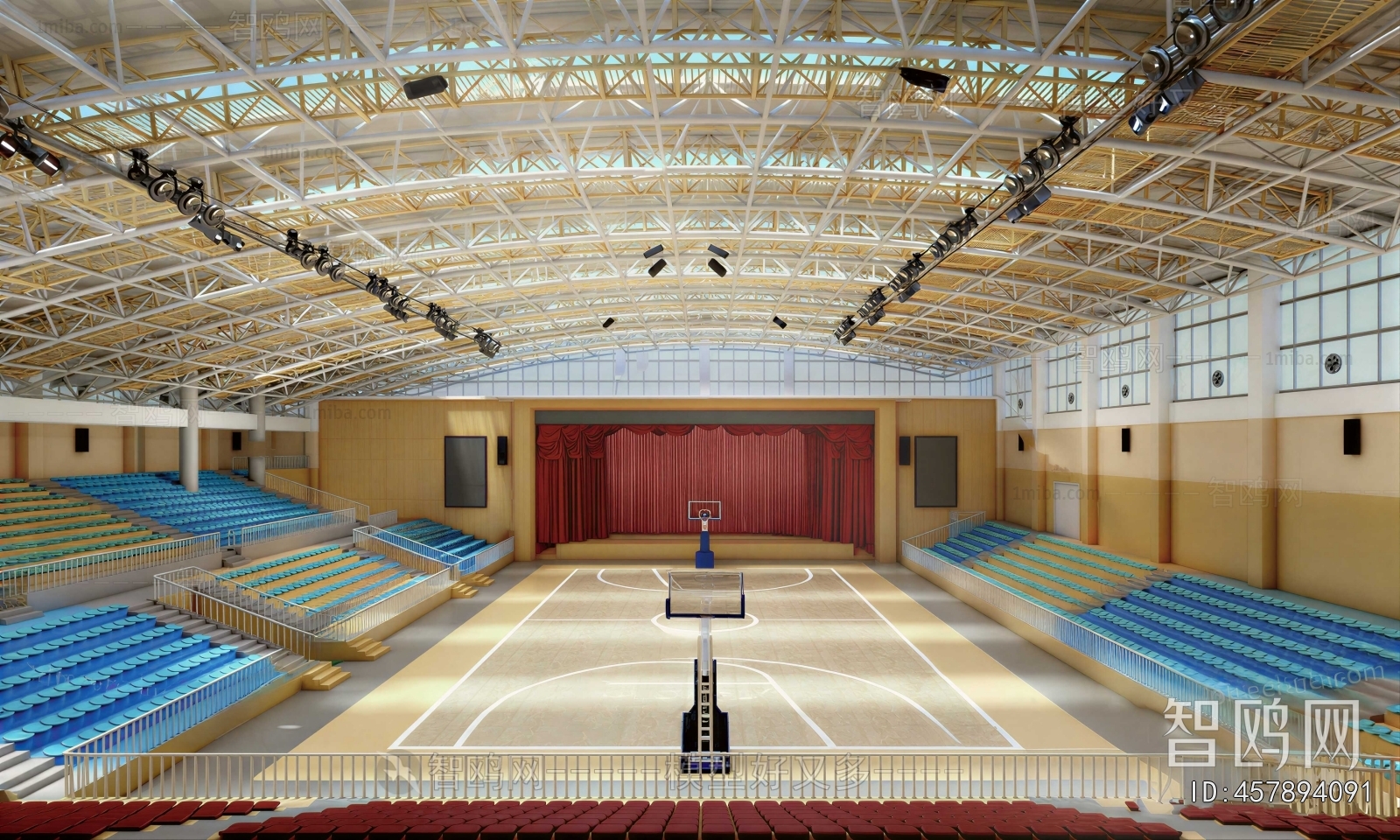 Modern Indoor Stadium