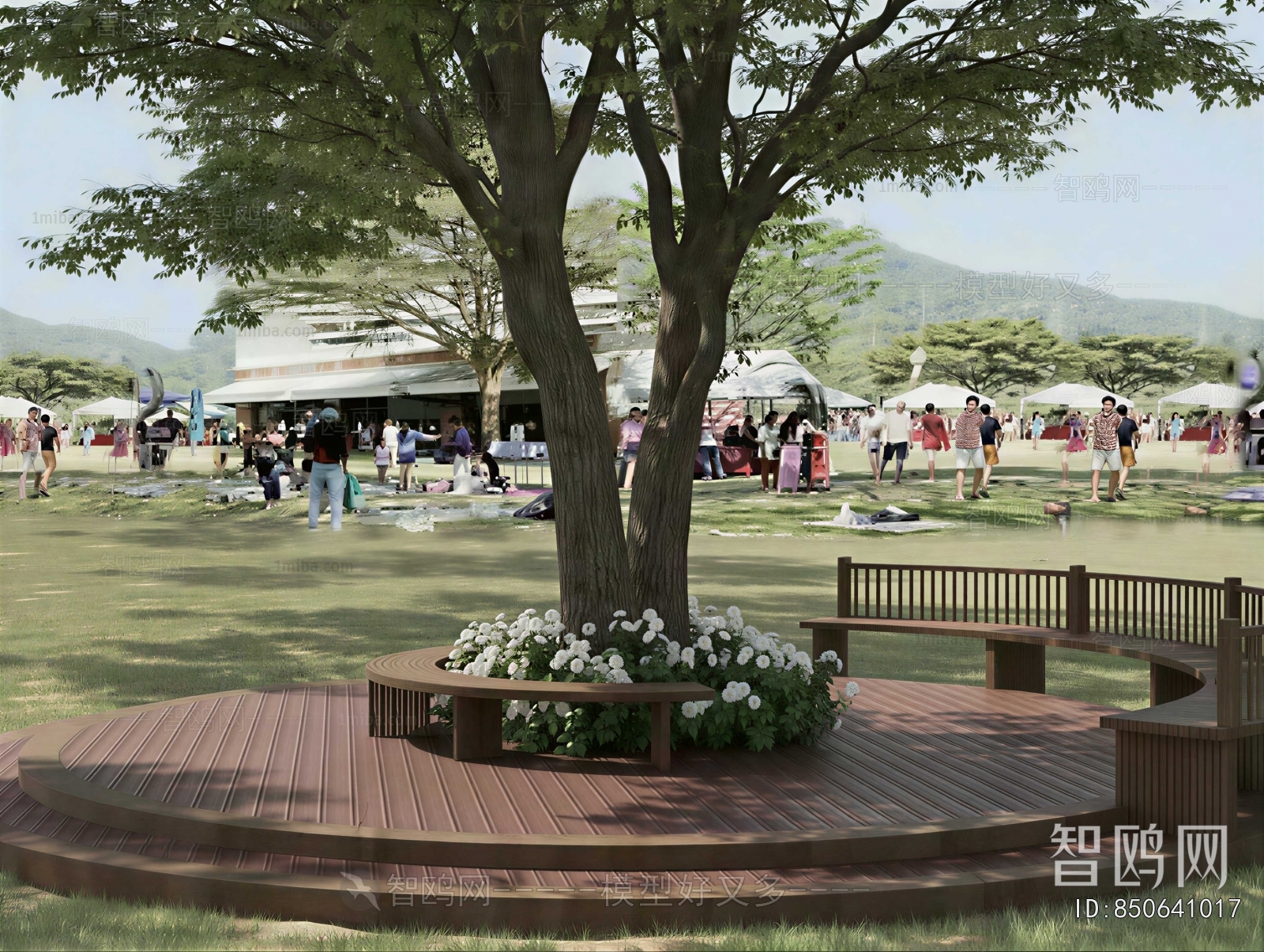 Modern Park Landscape