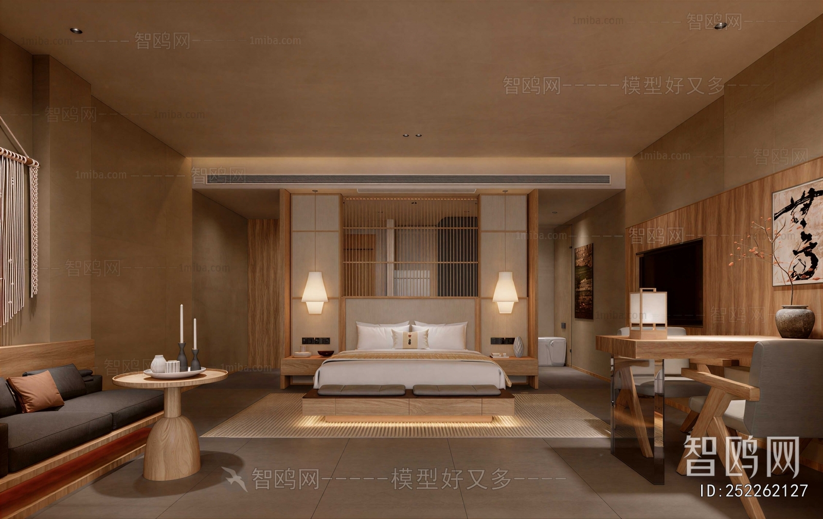 New Chinese Style Bedroom