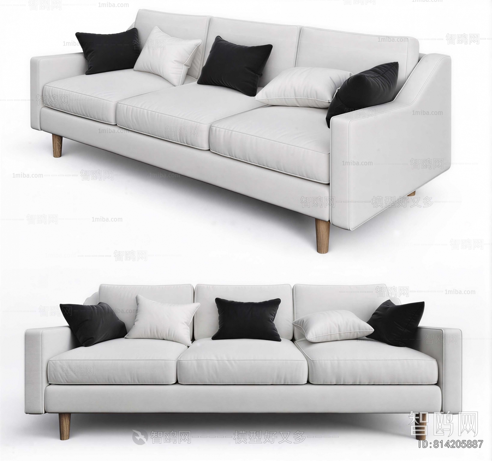 Modern Three-seat Sofa