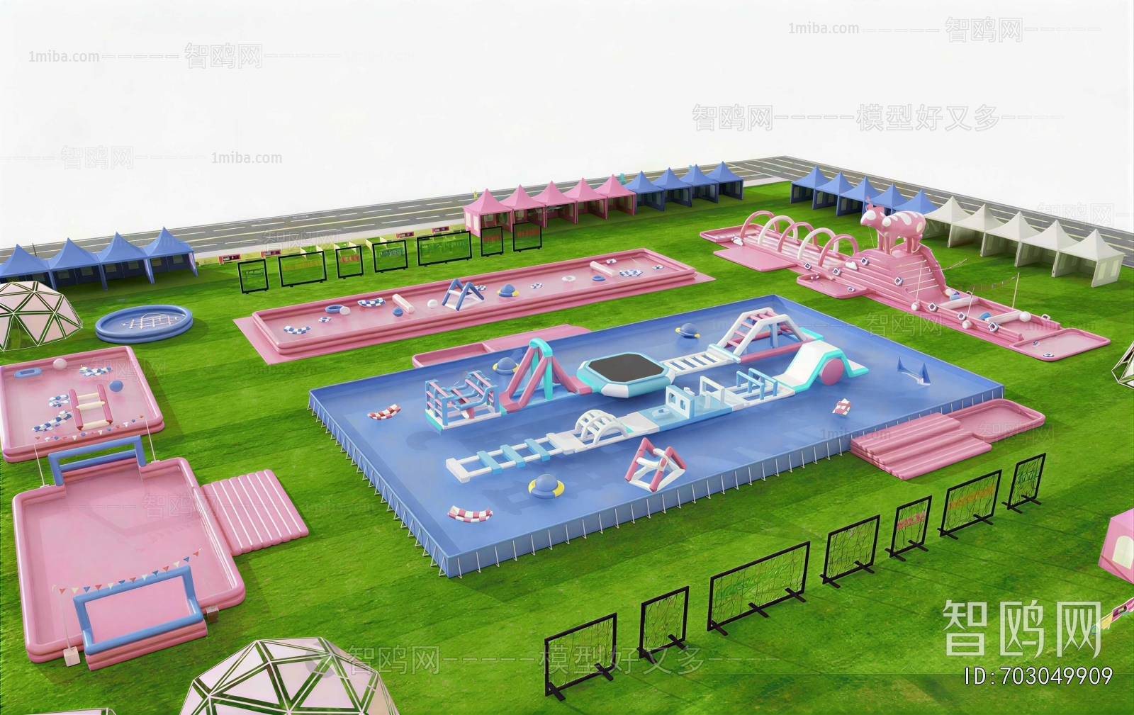 Modern Architectural Bird's-eye View Planning