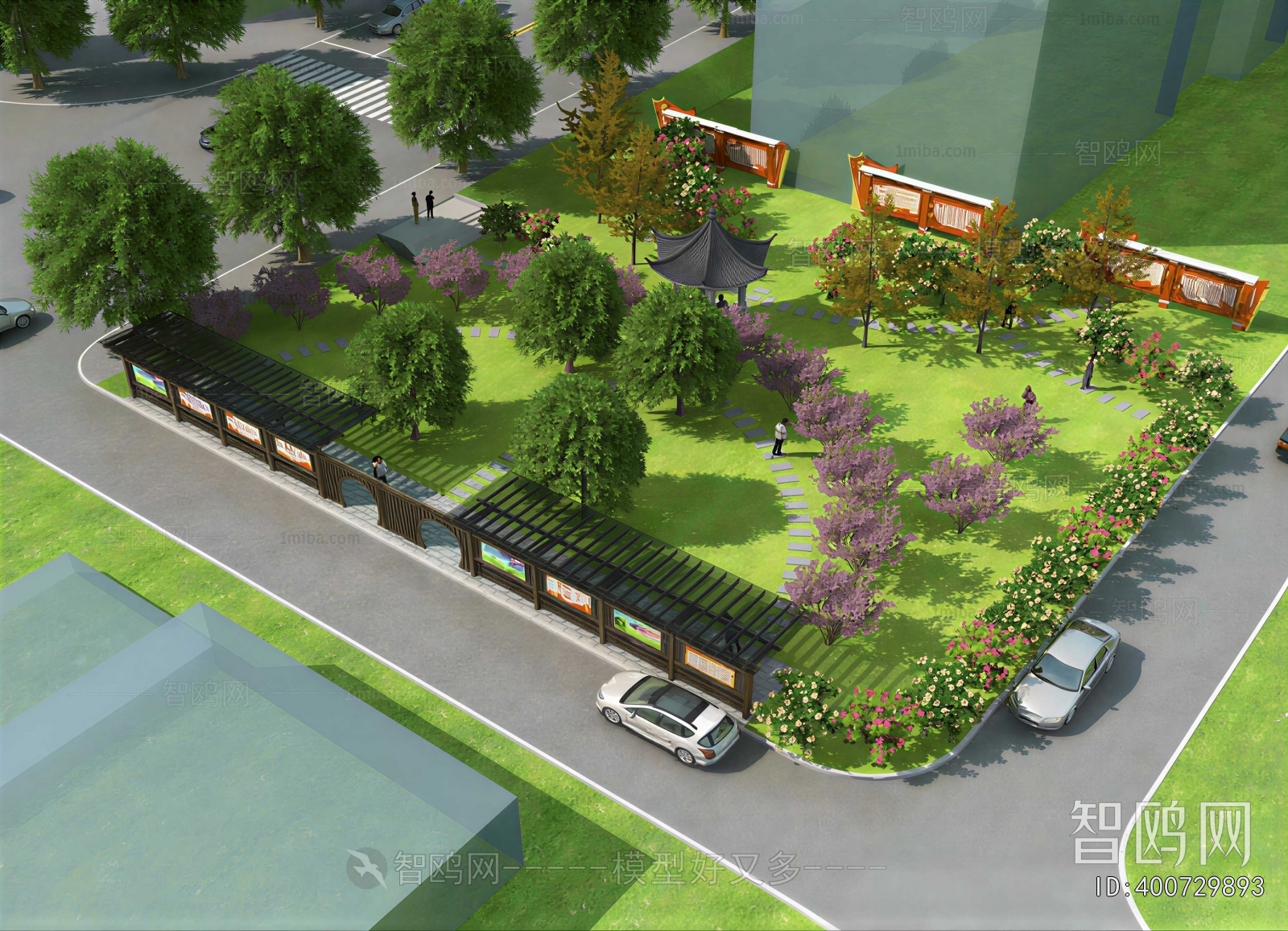 Chinese Style Park Landscape