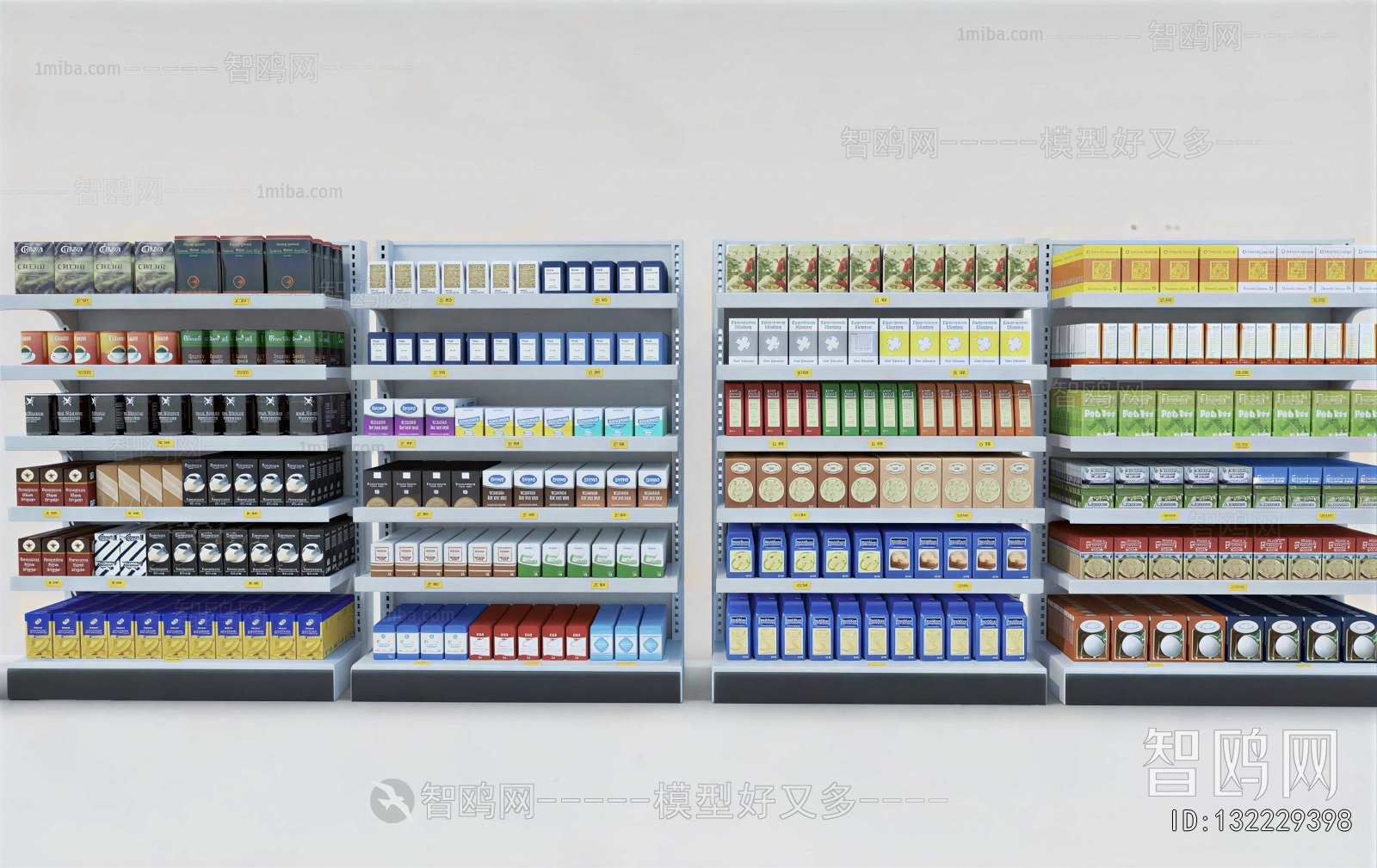 Modern Supermarket Shelf