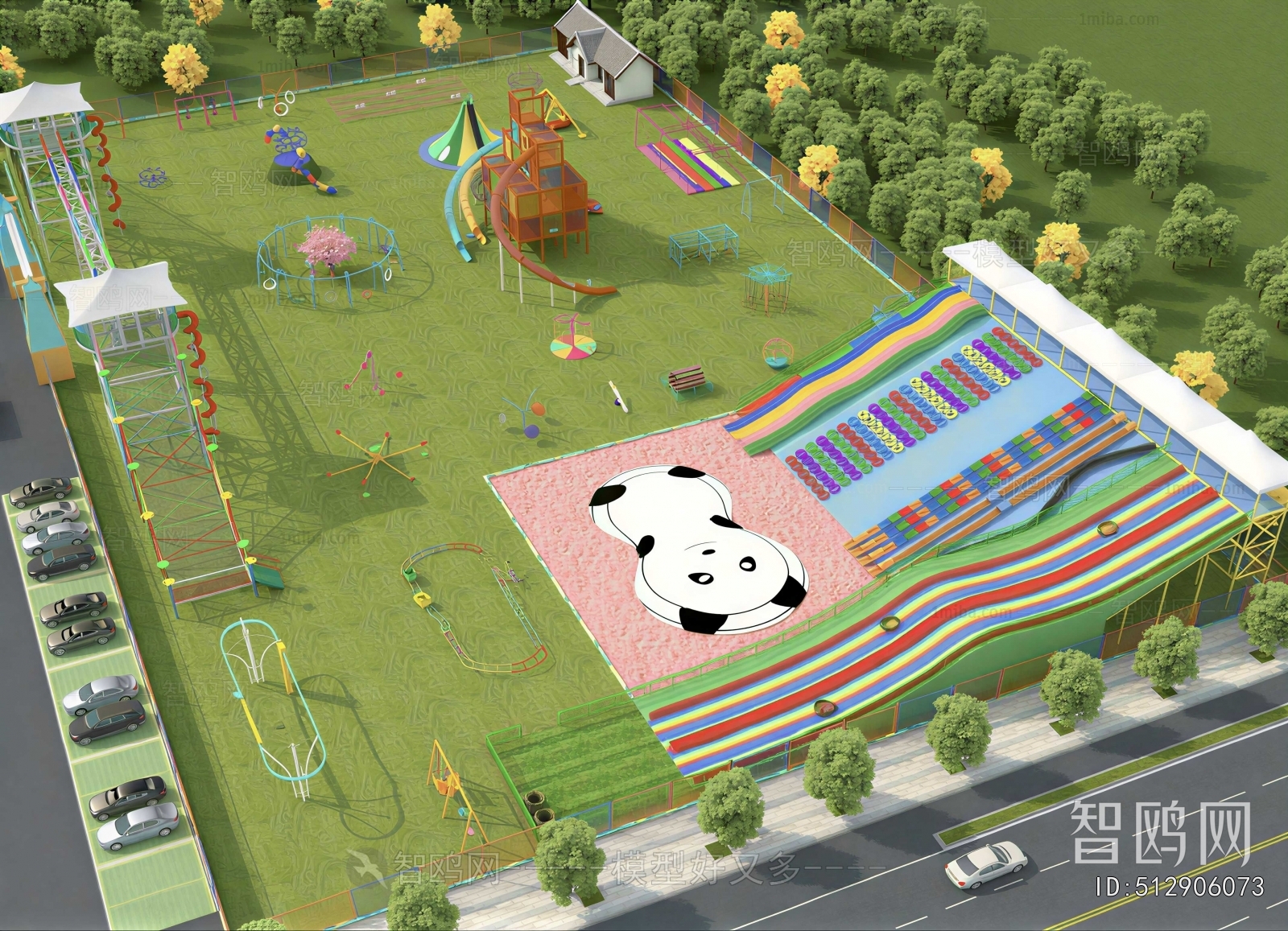 Modern Architectural Bird's-eye View Planning