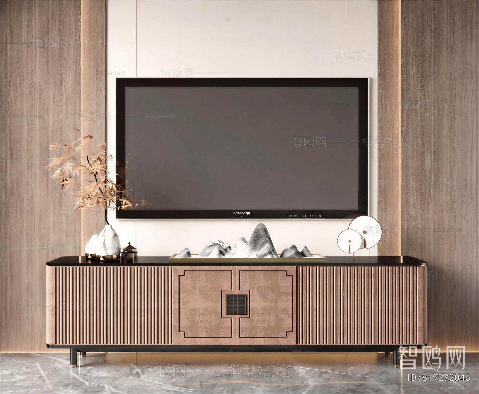 New Chinese Style TV Cabinet