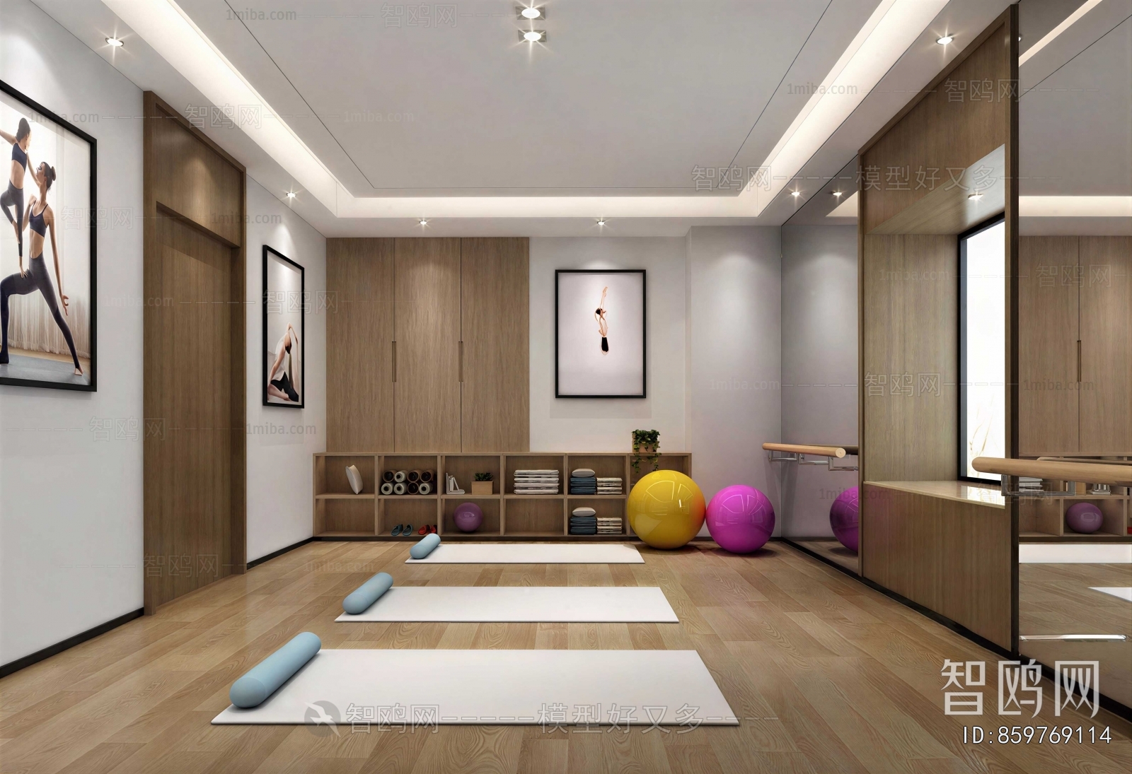 Modern Yoga Room