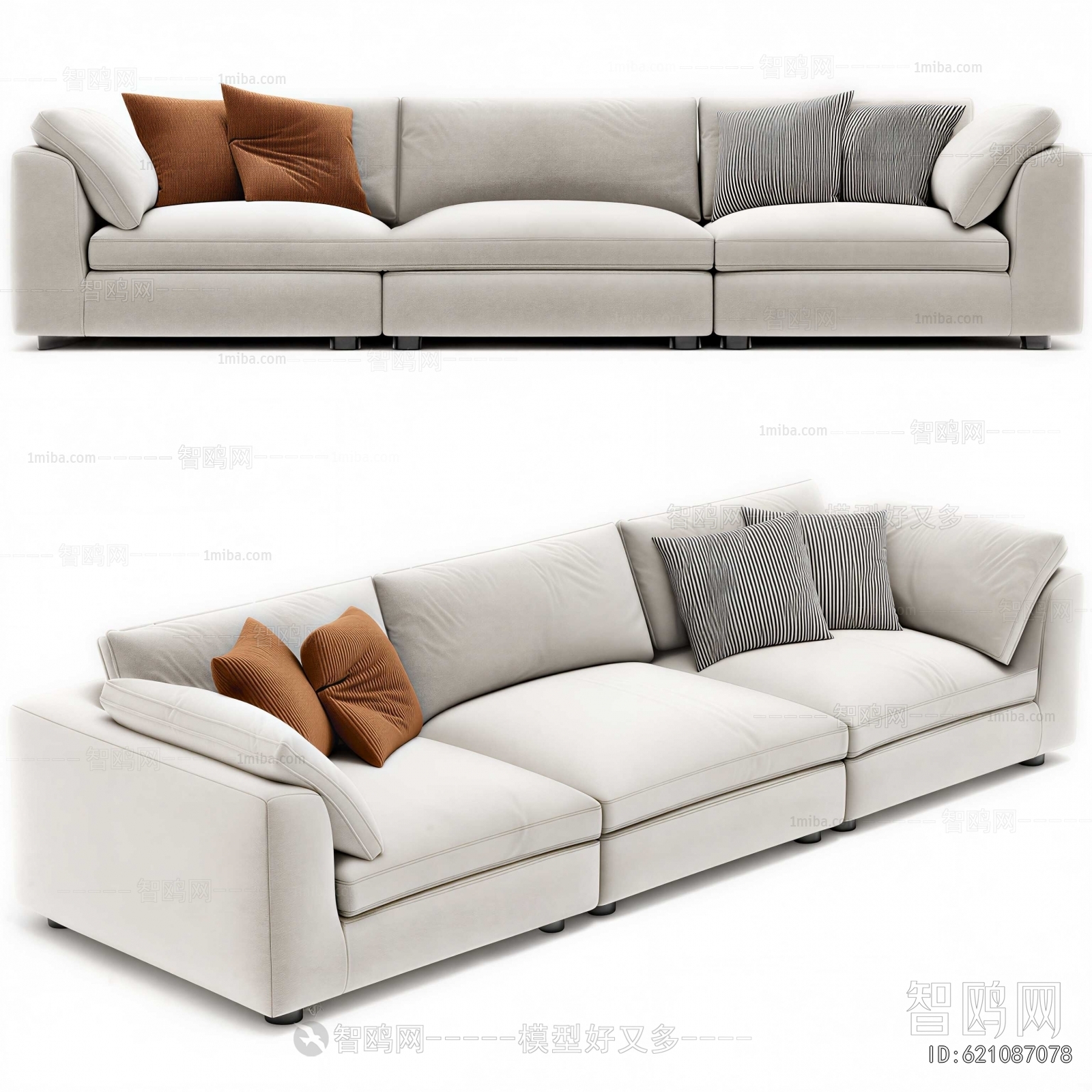 Modern Three-seat Sofa