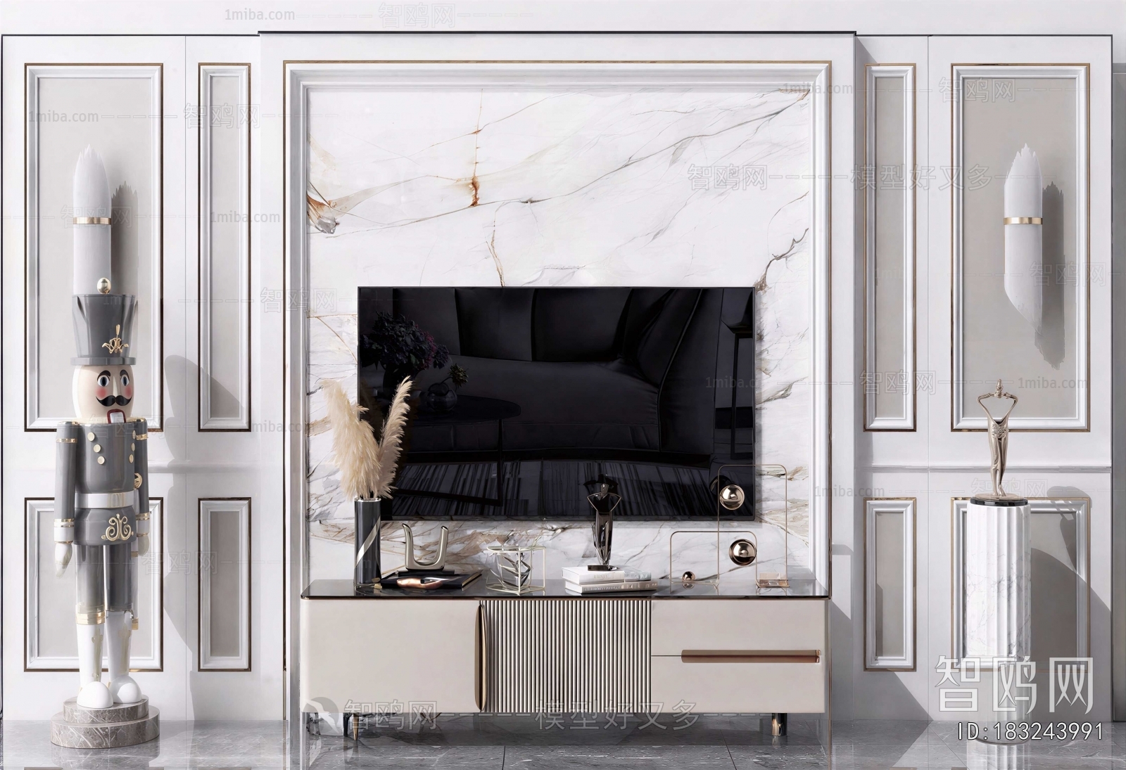 European Style TV Cabinet