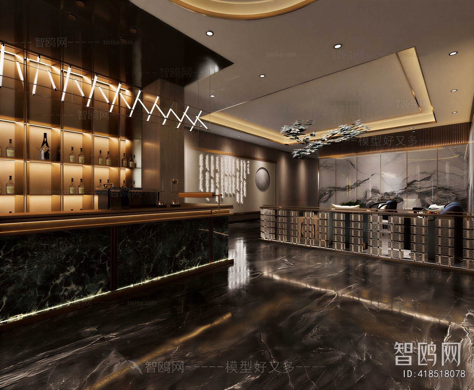New Chinese Style Lobby Hall