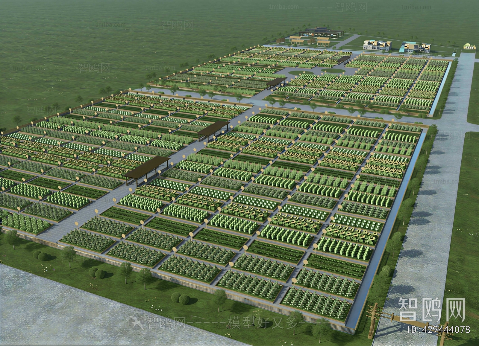 Modern Architectural Bird's-eye View Planning