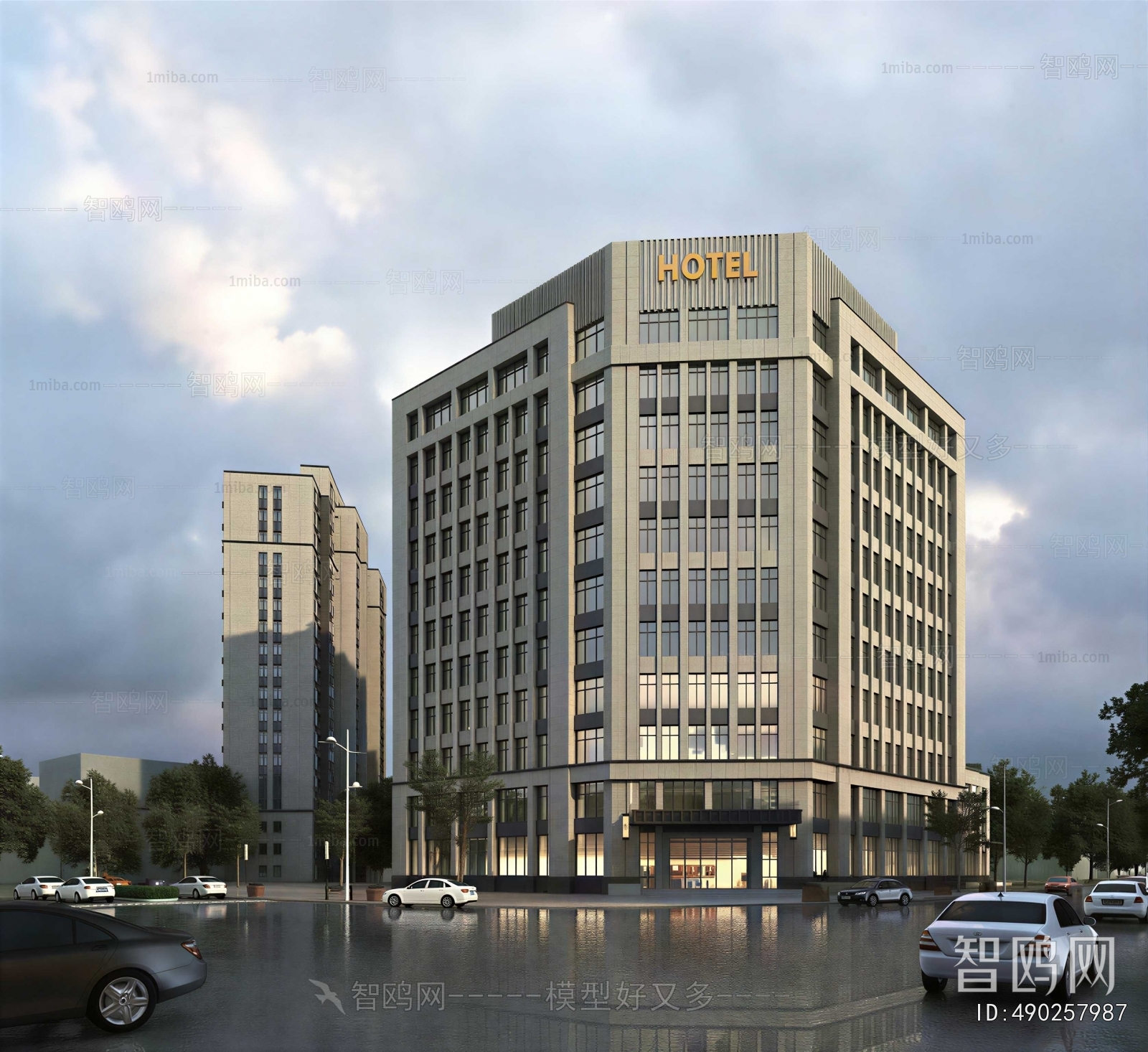Modern Appearance Of Commercial Building