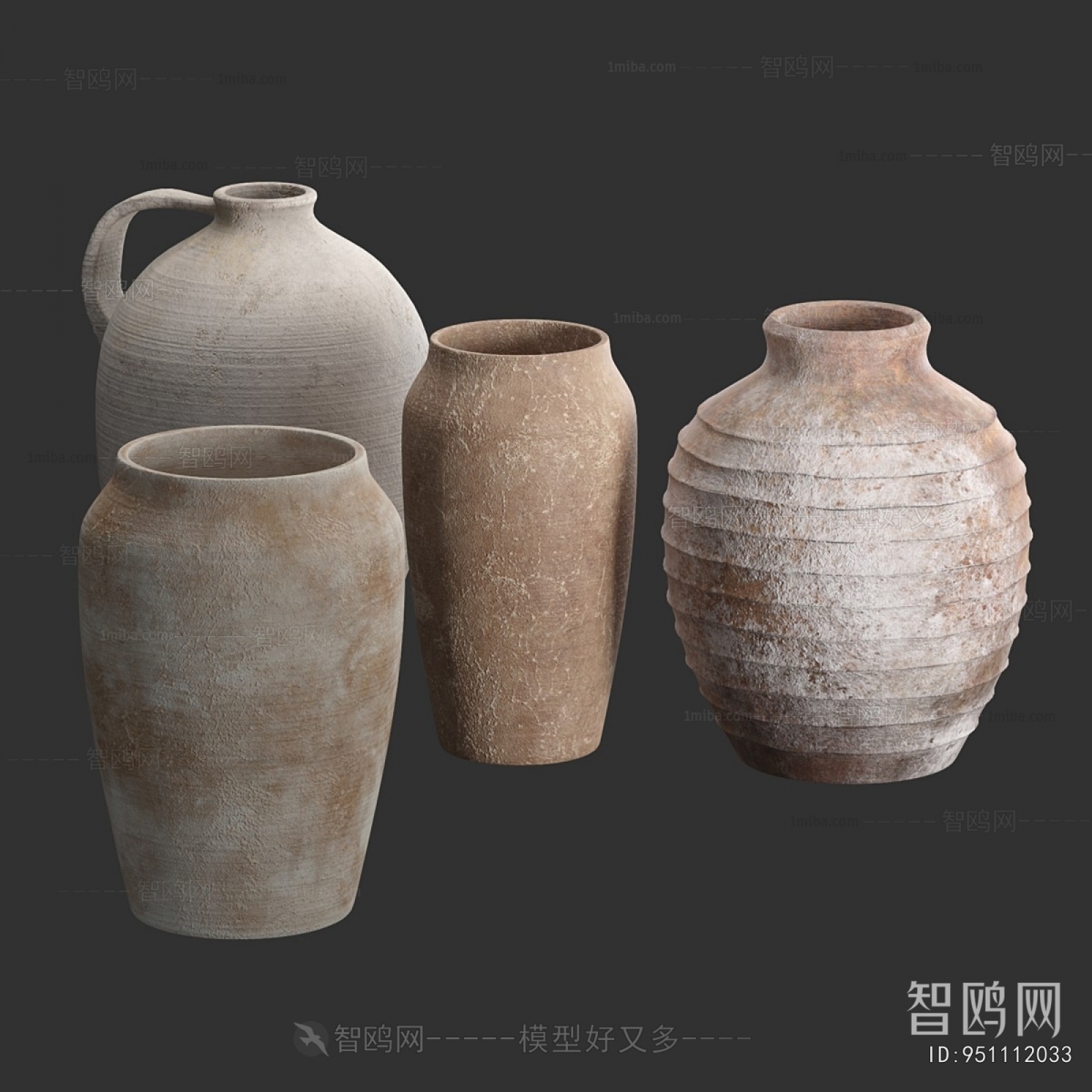 Modern Wabi-sabi Style Clay Pot