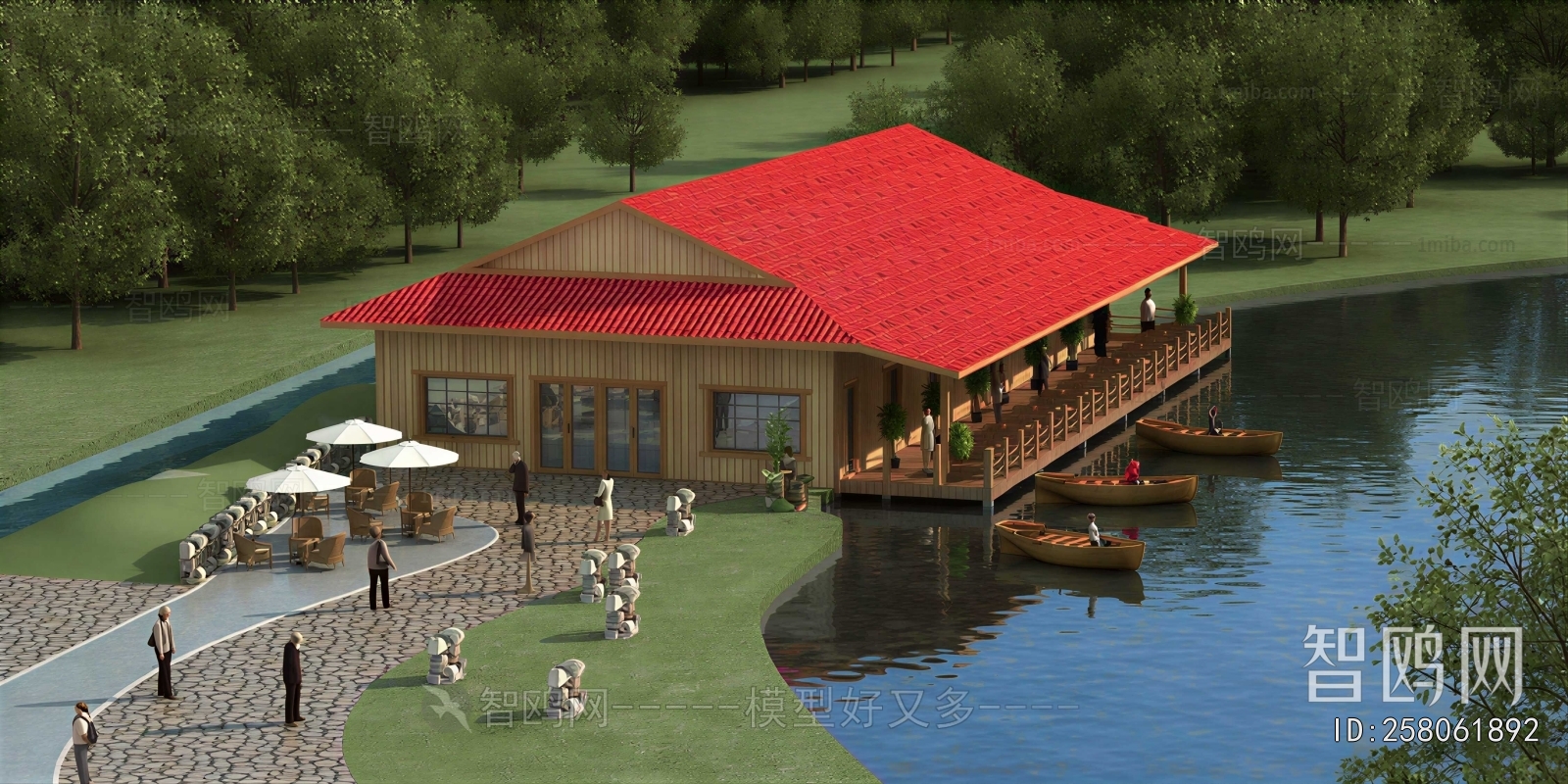 New Chinese Style Park Landscape